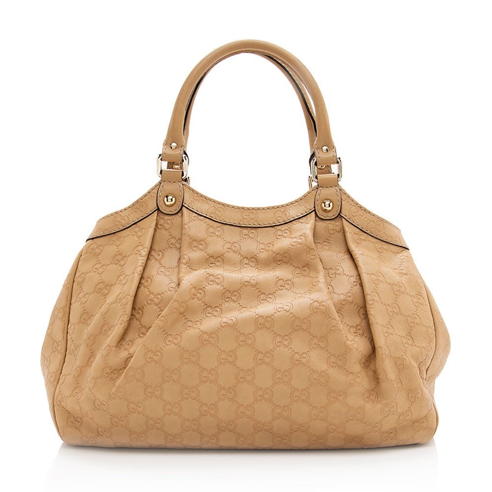 Gucci Guccissima Leather Sukey Medium Tote (SHF-19242)