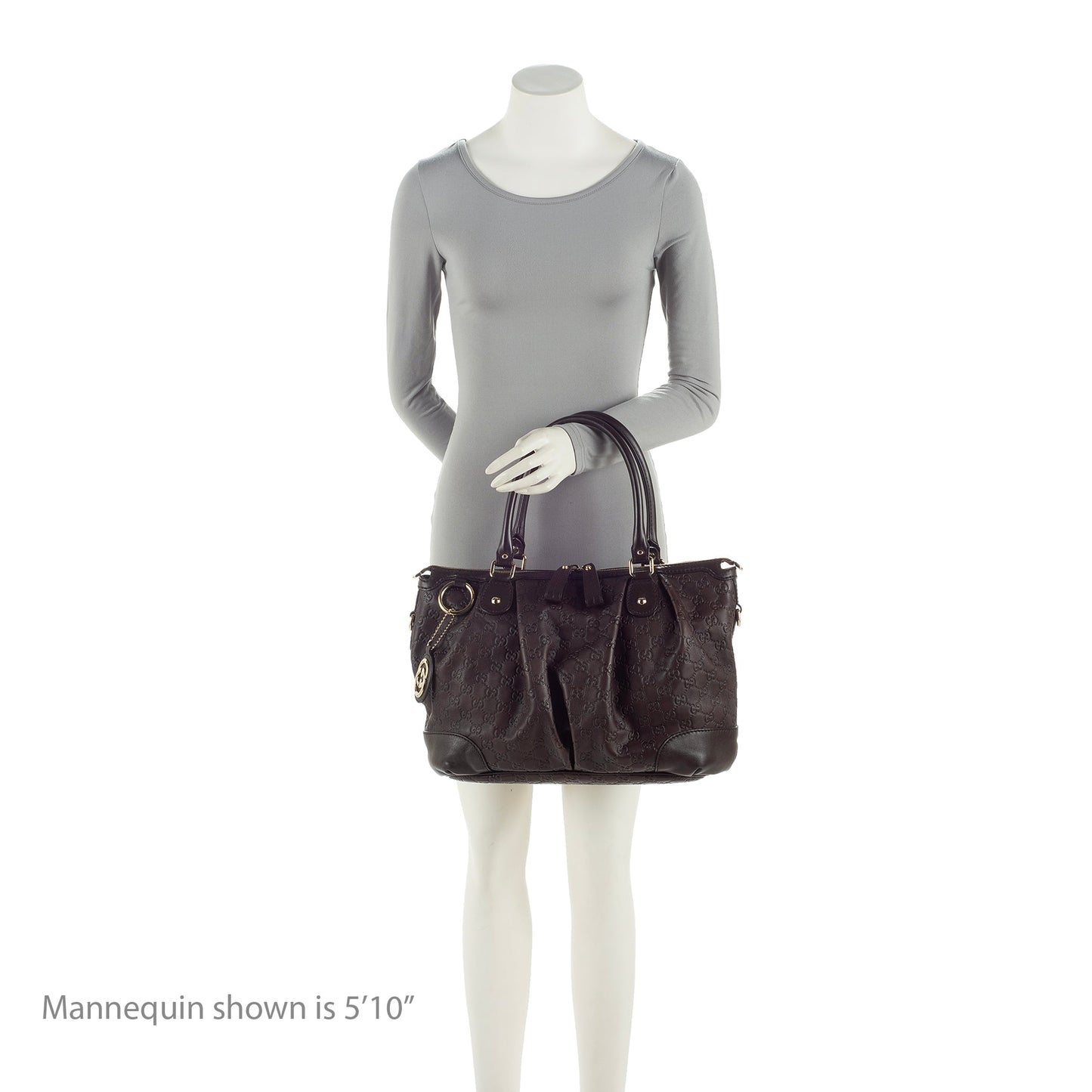 Gucci Guccissima Leather Sukey Top Handle Large Satchel (SHF-23263)