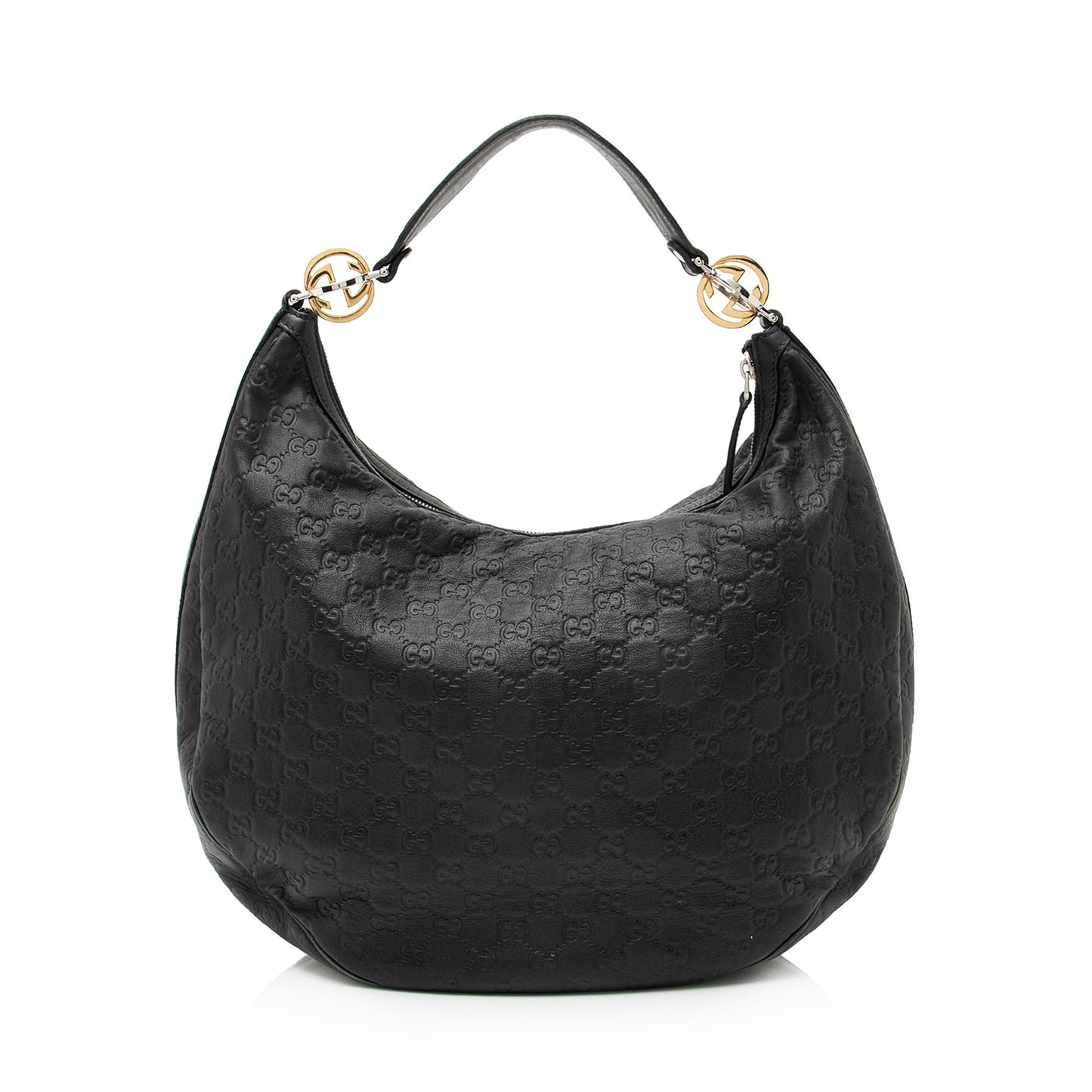 Gucci Guccissima Leather Twins Medium Hobo (SHF-23161)