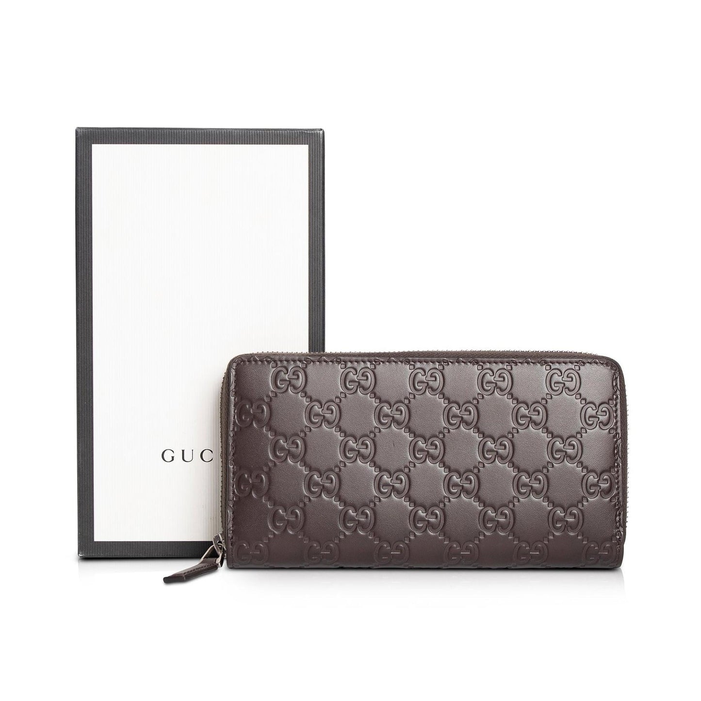 Gucci Guccissima Leather Zip Around Wallet