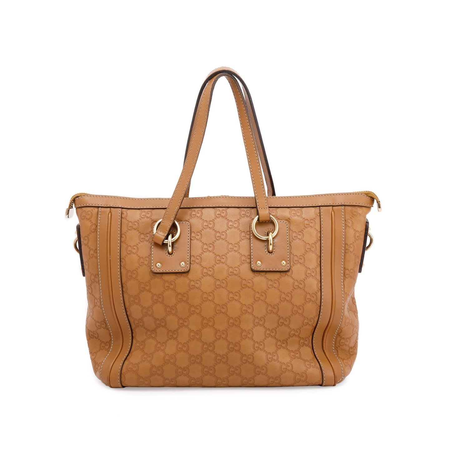 Gucci Guccissima Medium Charm Top Handle Bag