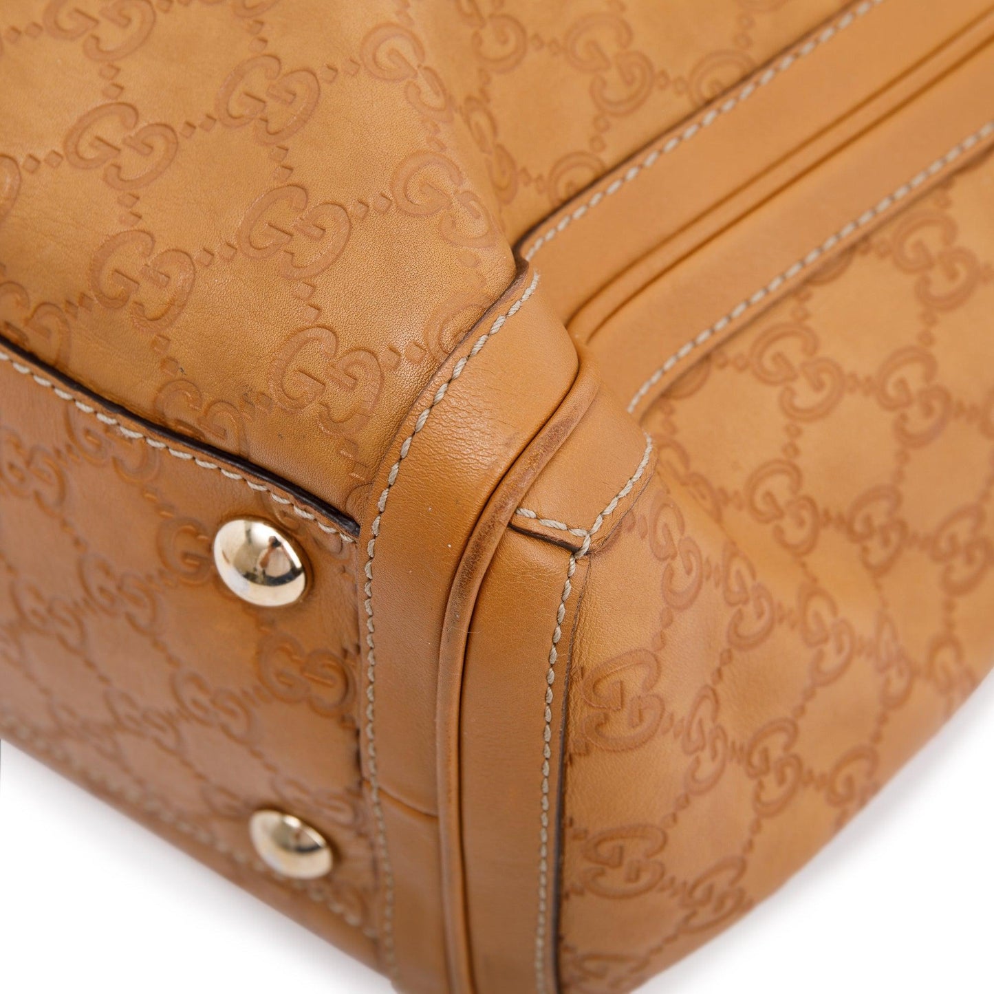 Gucci Guccissima Medium Charm Top Handle Bag