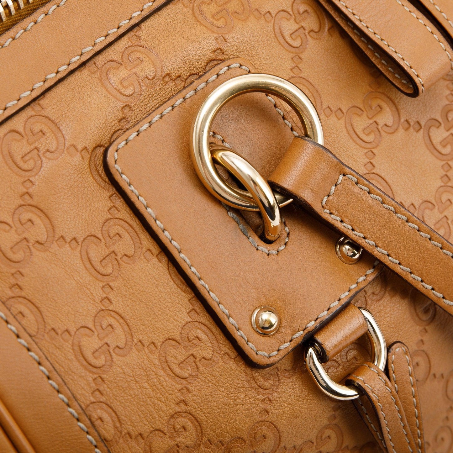 Gucci Guccissima Medium Charm Top Handle Bag