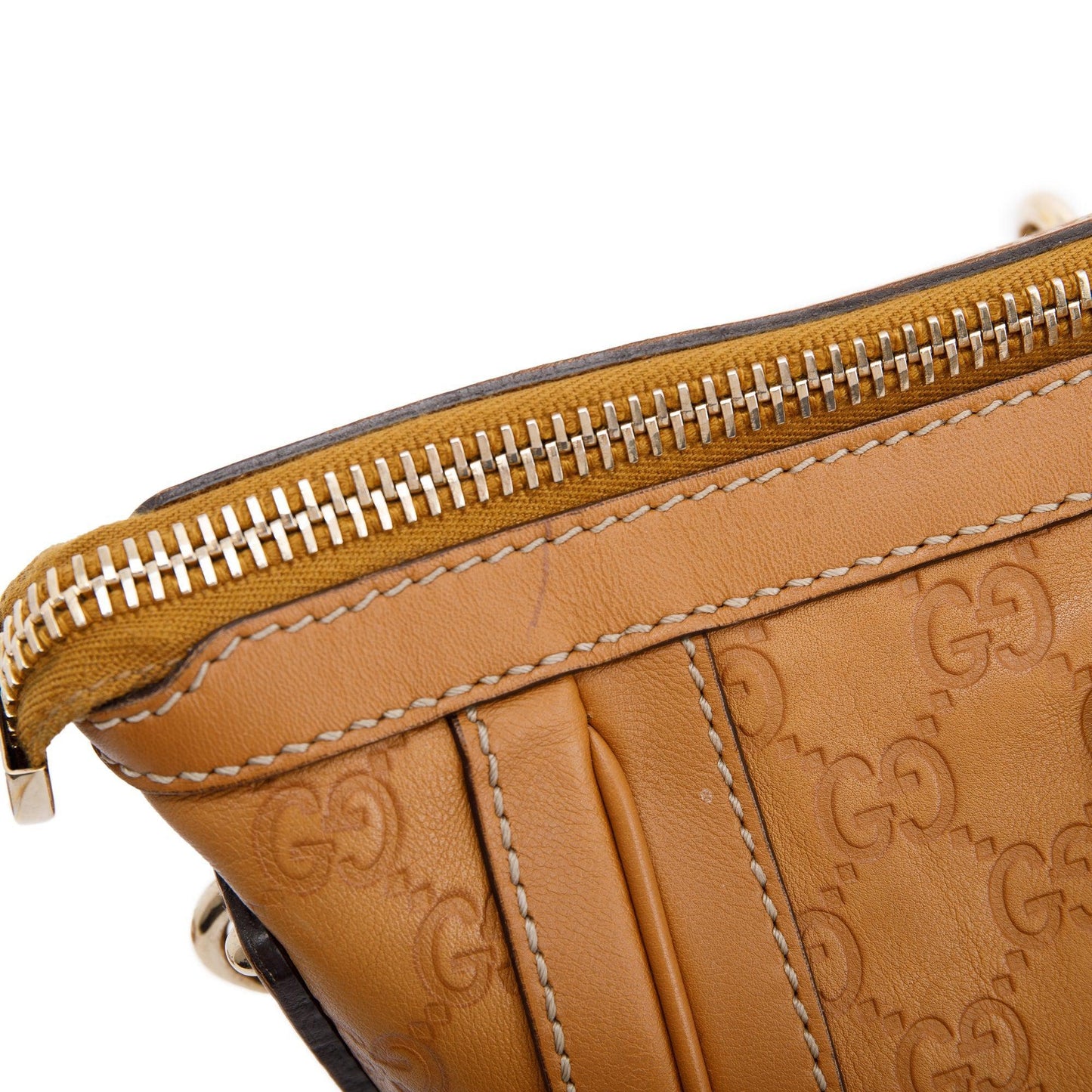Gucci Guccissima Medium Charm Top Handle Bag