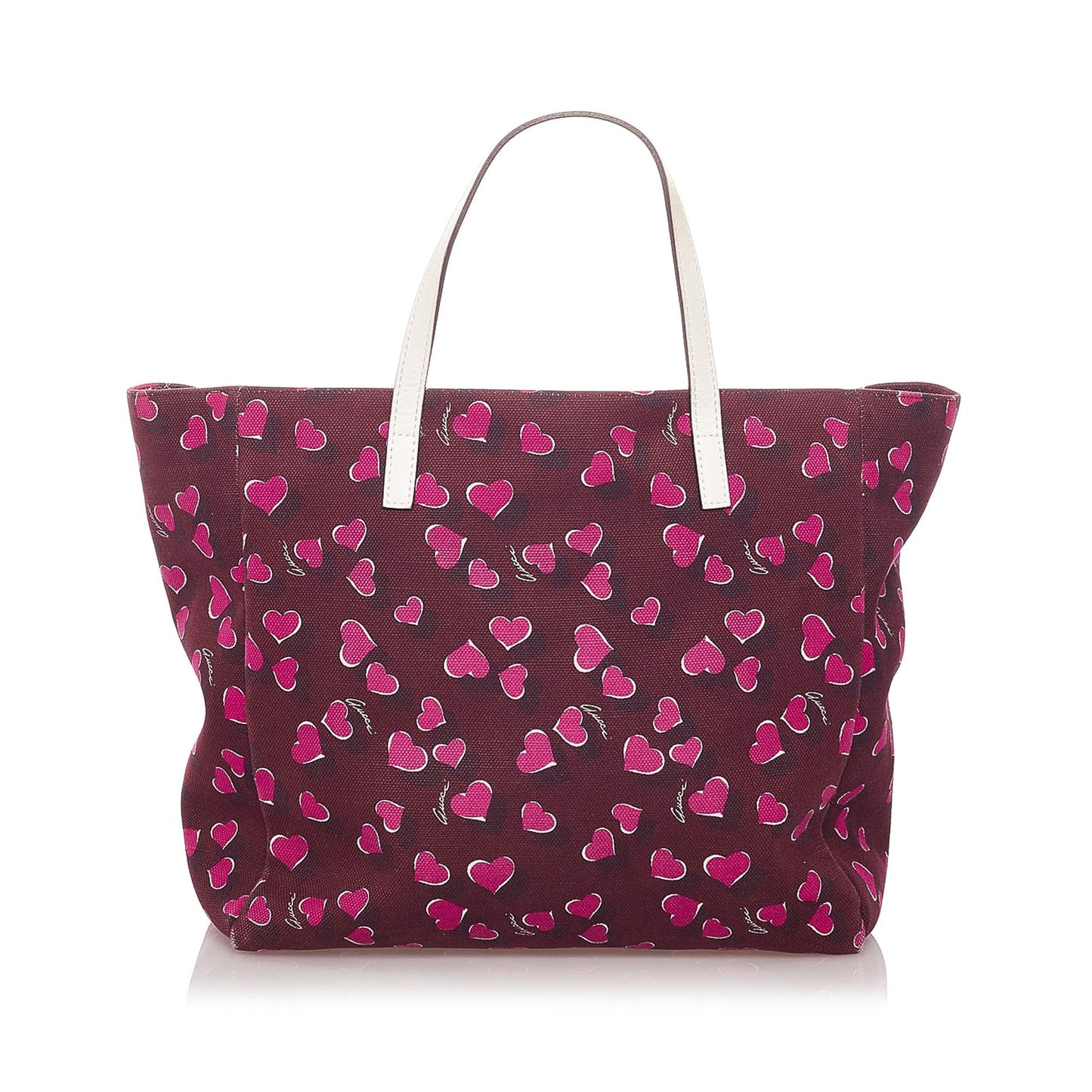 Gucci Heartbeat Canvas Tote Bag (SHG-29133)