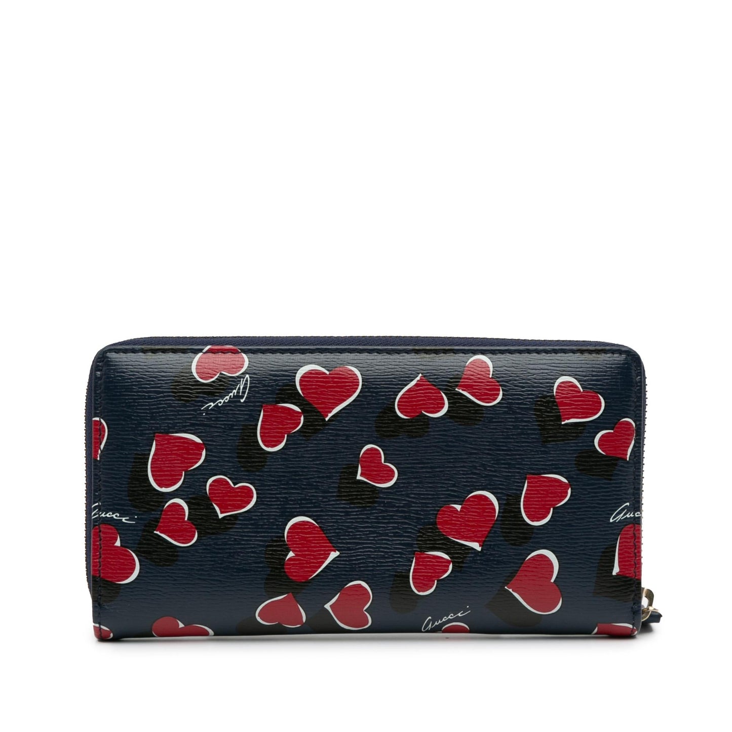 Gucci Heartbeat Leather Zip Around Long Wallet (SHG-zxOFLt)