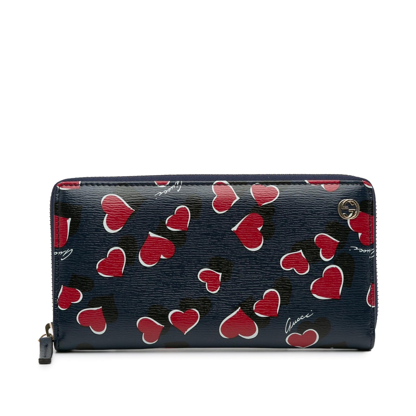 Gucci Heartbeat Leather Zip Around Long Wallet (SHG-zxOFLt)