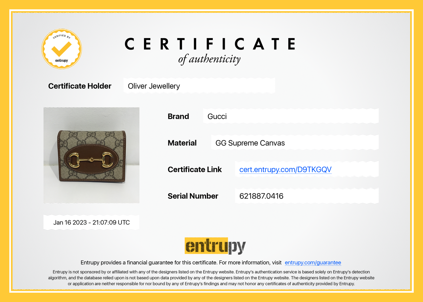 Gucci Horsebit 1955 Card Case Wallet