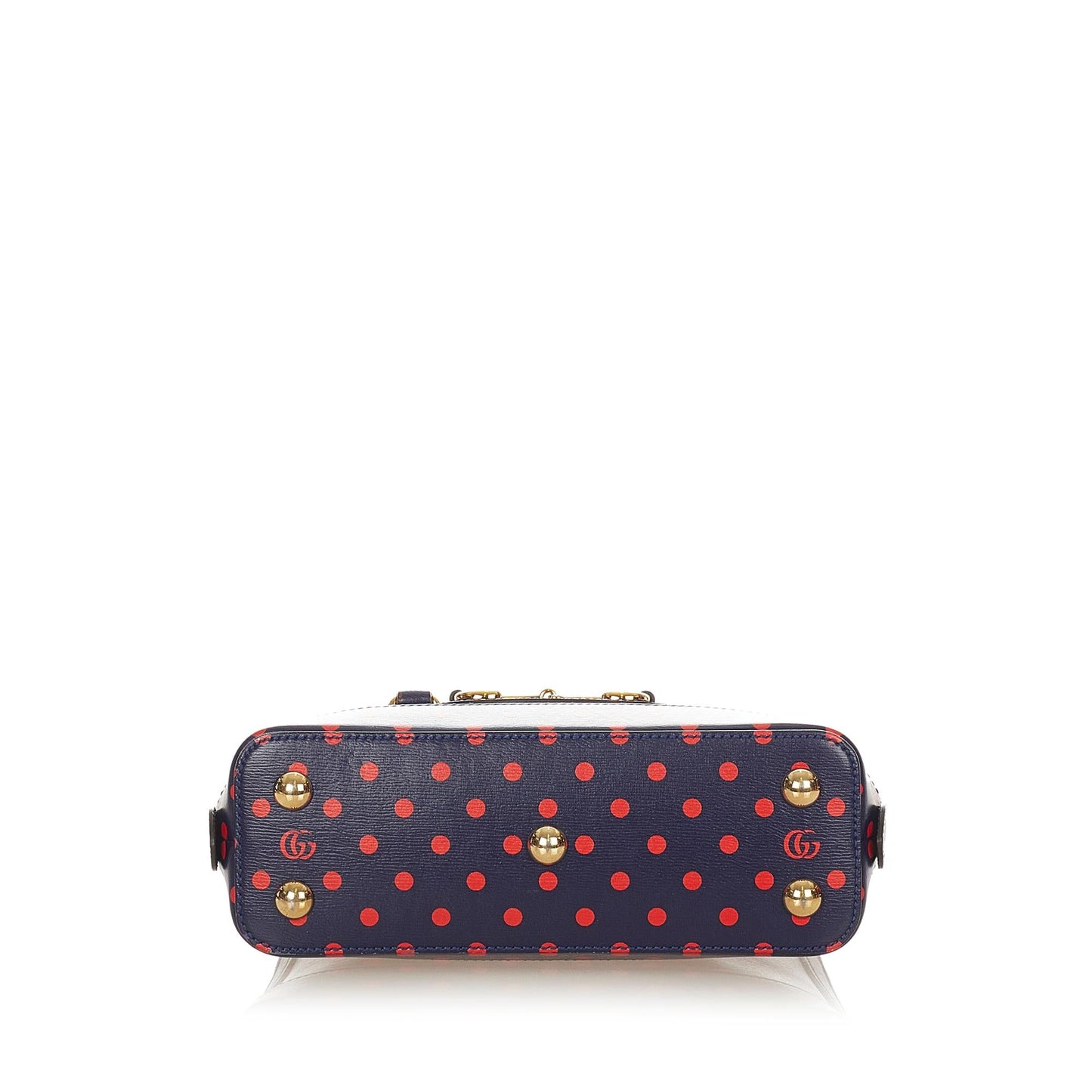 Gucci Horsebit 1955 Polka Dot Leather Handbag (SHG-26094)
