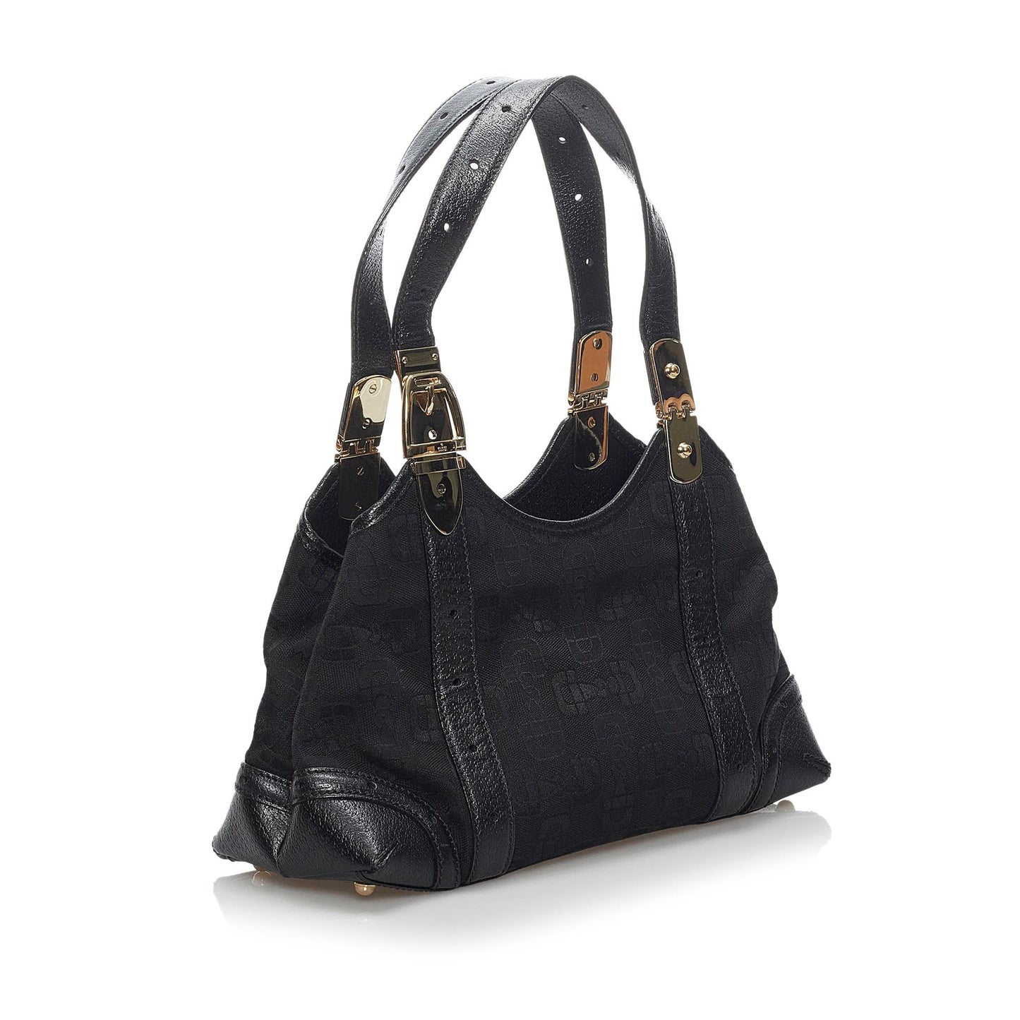 Gucci Horsebit Canvas Shoulder Bag (SHG-34217)