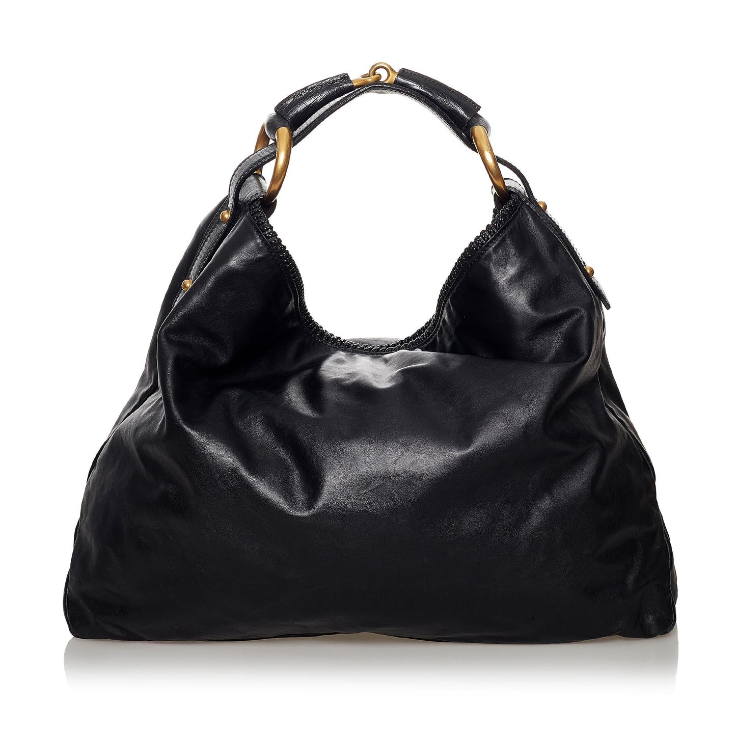 Gucci Horsebit Hobo Leather Tote (SHG-30946)