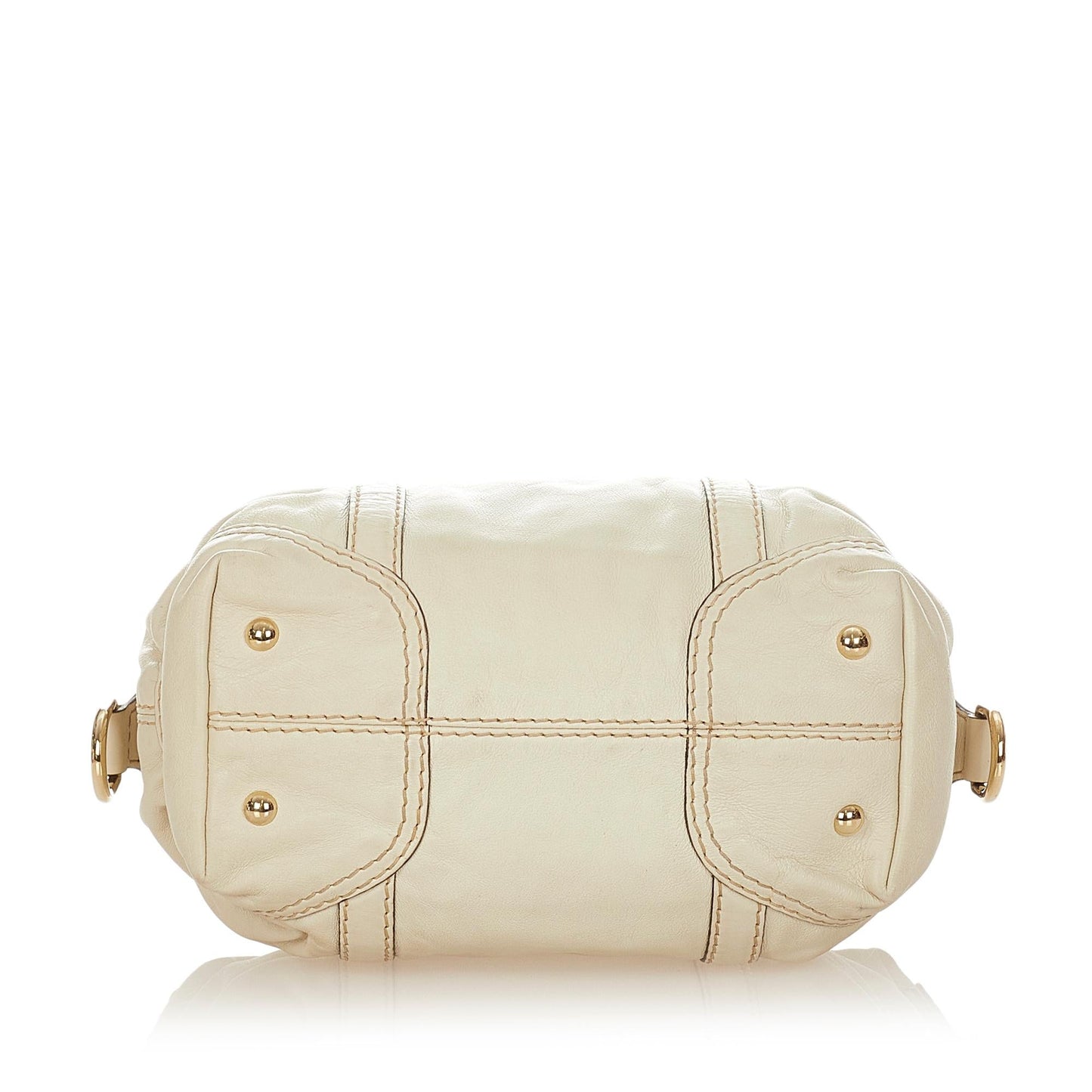 Gucci Horsebit Nail Leather Boston Bag (SHG-24725)