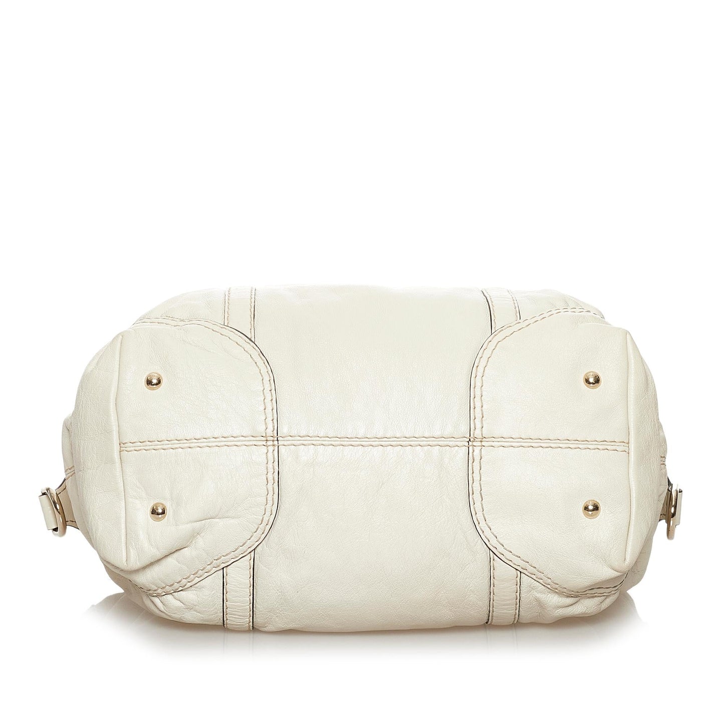 Gucci Horsebit Nail Leather Boston Bag (SHG-30581)
