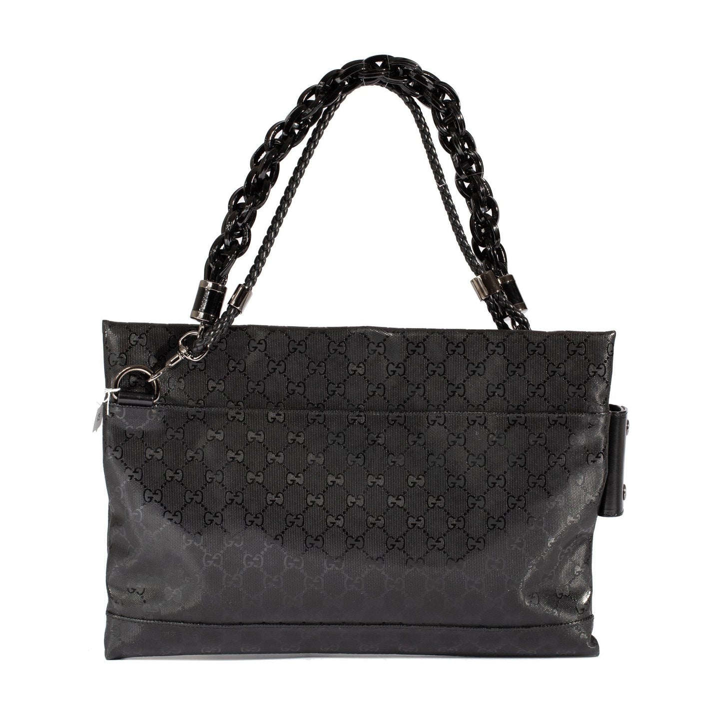 Gucci Imprime Studded Clutch Shoulder Bag
