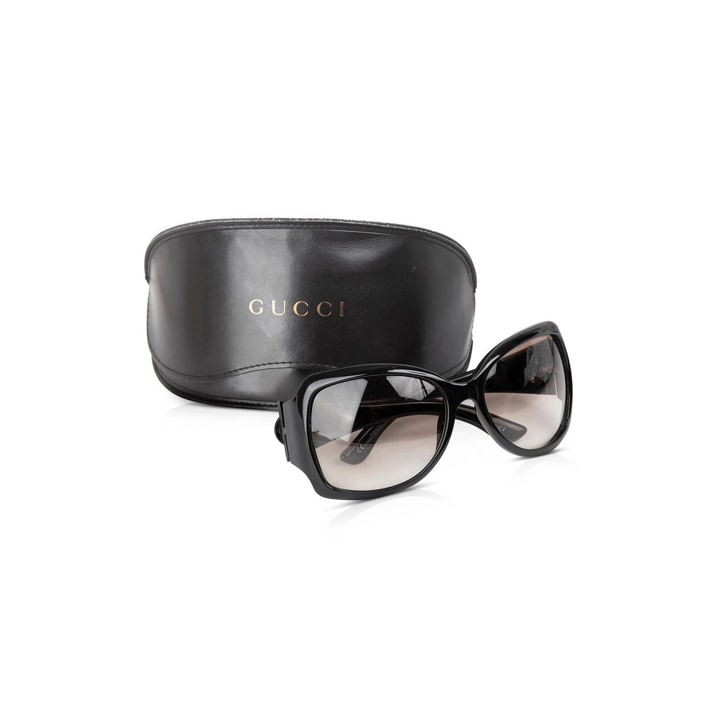 Gucci Interlocking G Logo Shield Sunglasses