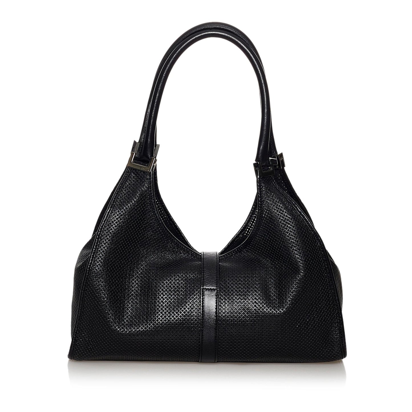 Gucci Jackie Perforated Leather Shoulder Bag (SHG-30008)