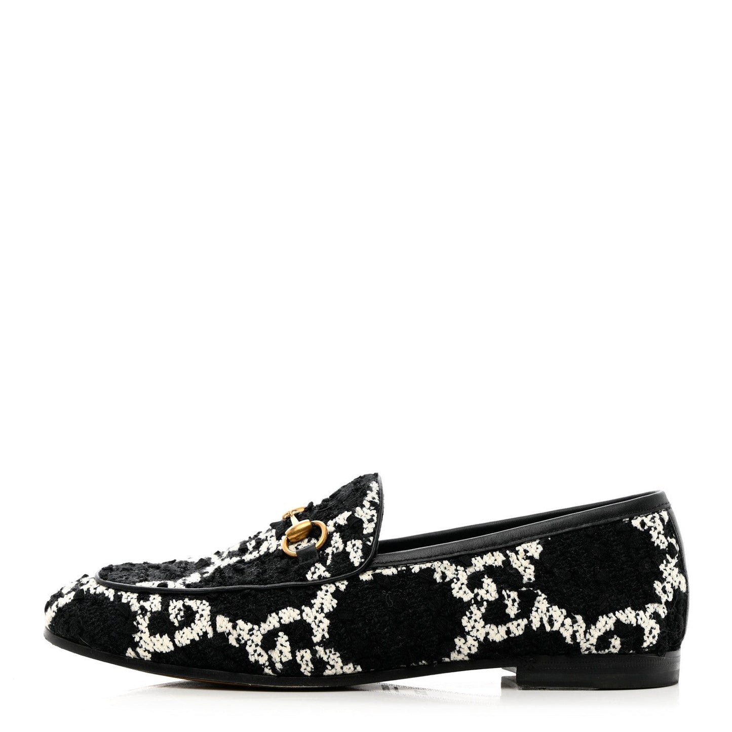 GUCCI GG JORDAN TWEED LOAFERS