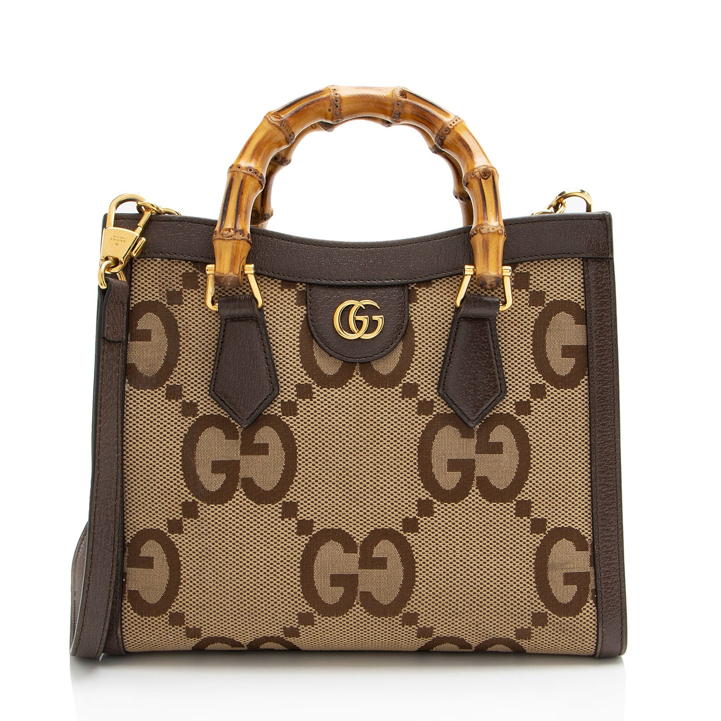 Gucci Jumbo GG Canvas Diana Small Tote