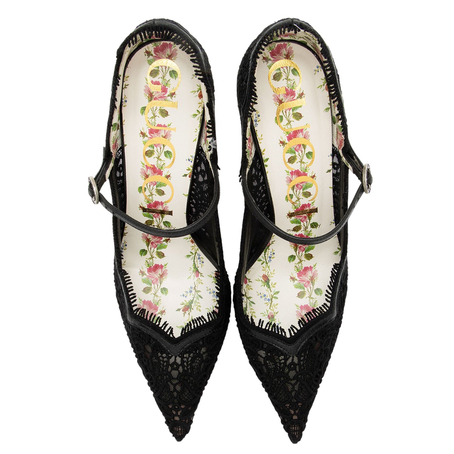 Gucci Lace Virginia Pumps - Size 7.5 / 37.5