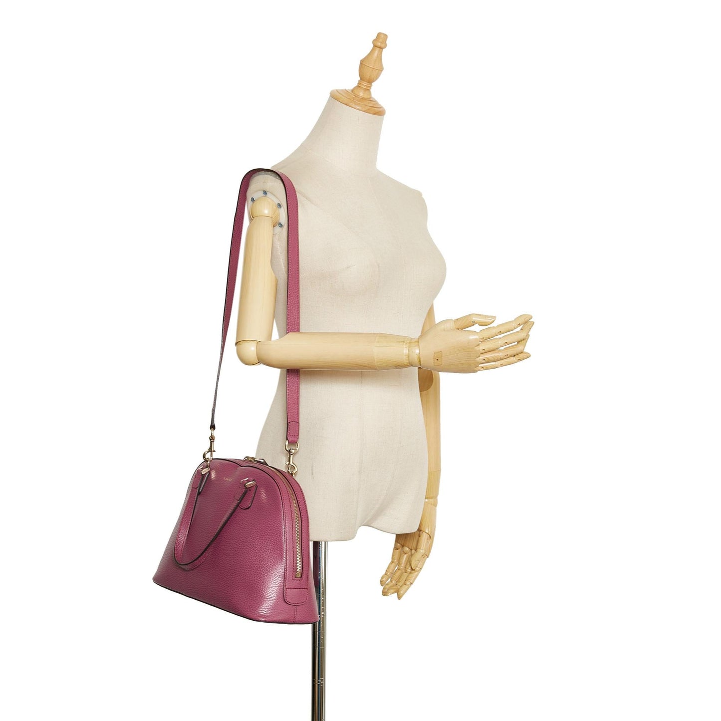 Gucci Lady Dollar Dome Satchel Leather (SHG-36568)
