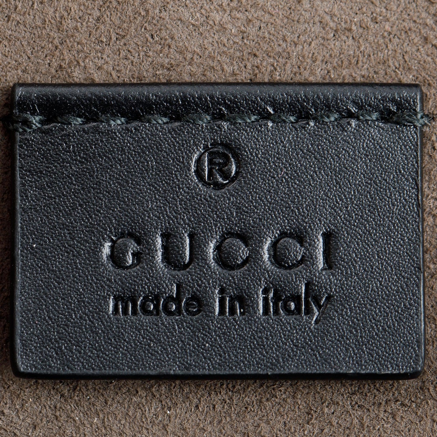 Gucci Large Black GG Signature Leather Backpack