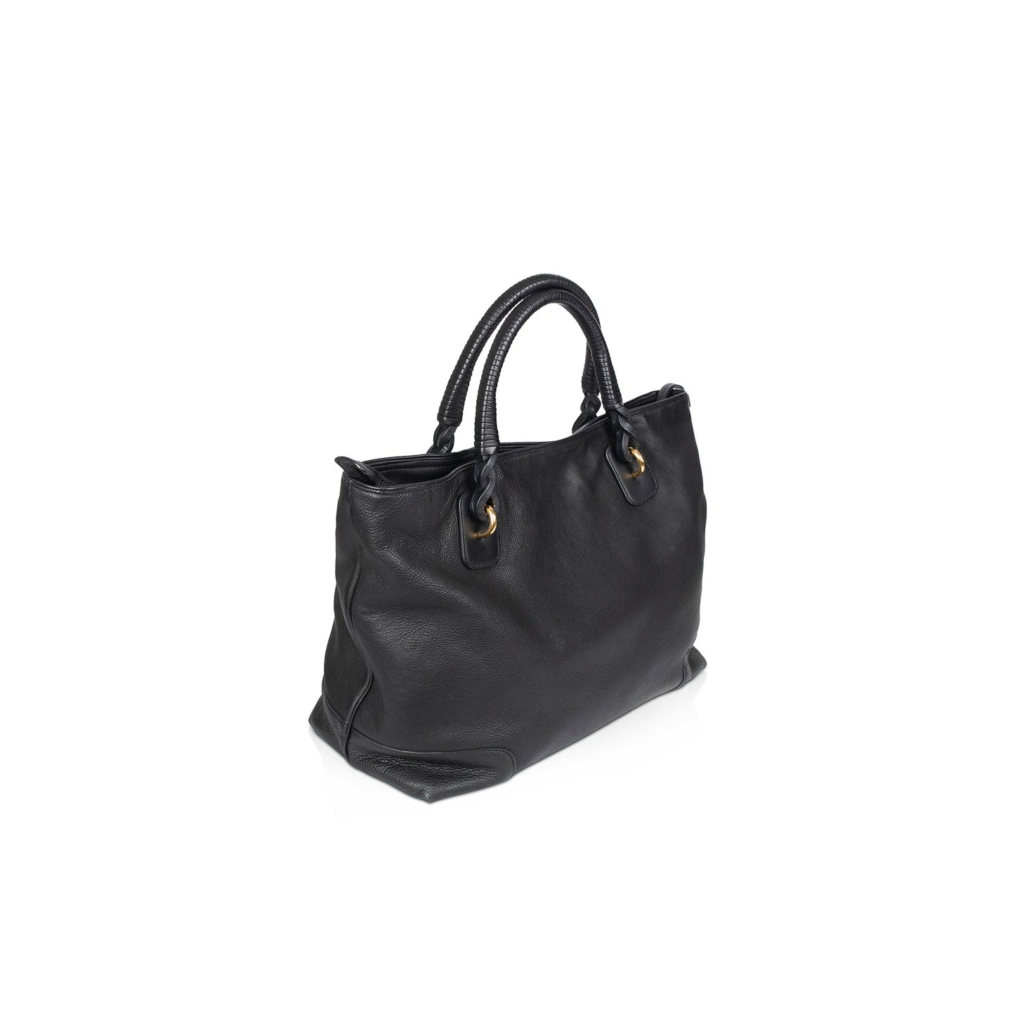 Gucci Large Black Leather Marrakech Tote