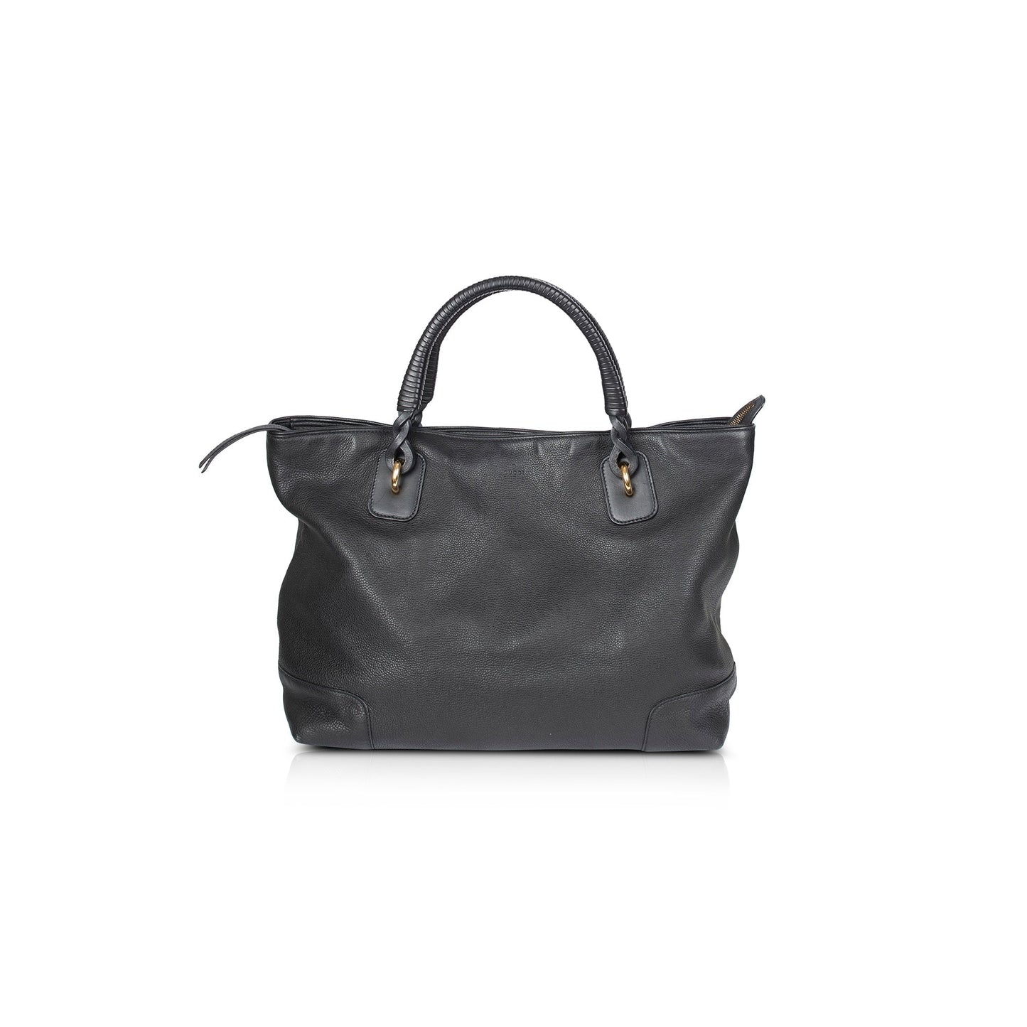 Gucci Large Black Leather Marrakech Tote