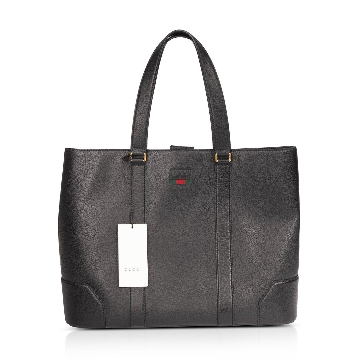Gucci Large Black Leather Tote