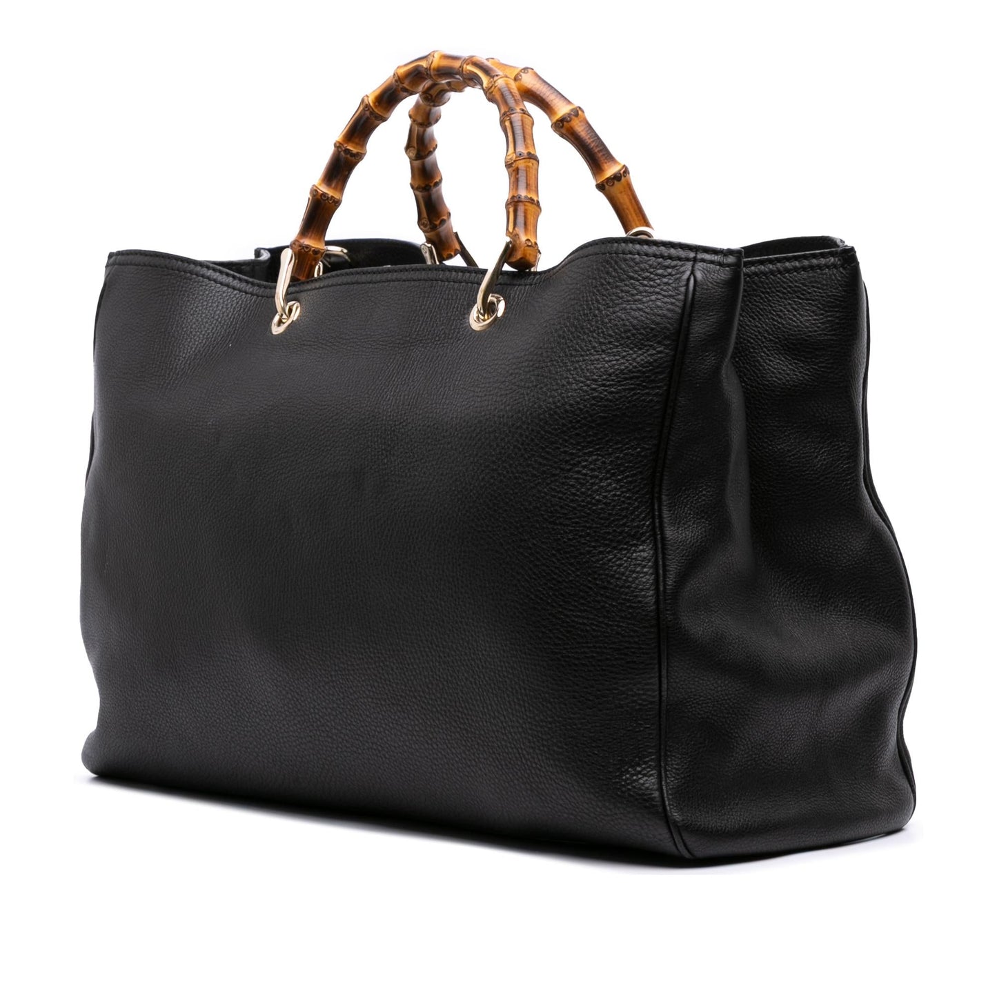 Gucci Large Calfskin Bamboo Shopper Satchel