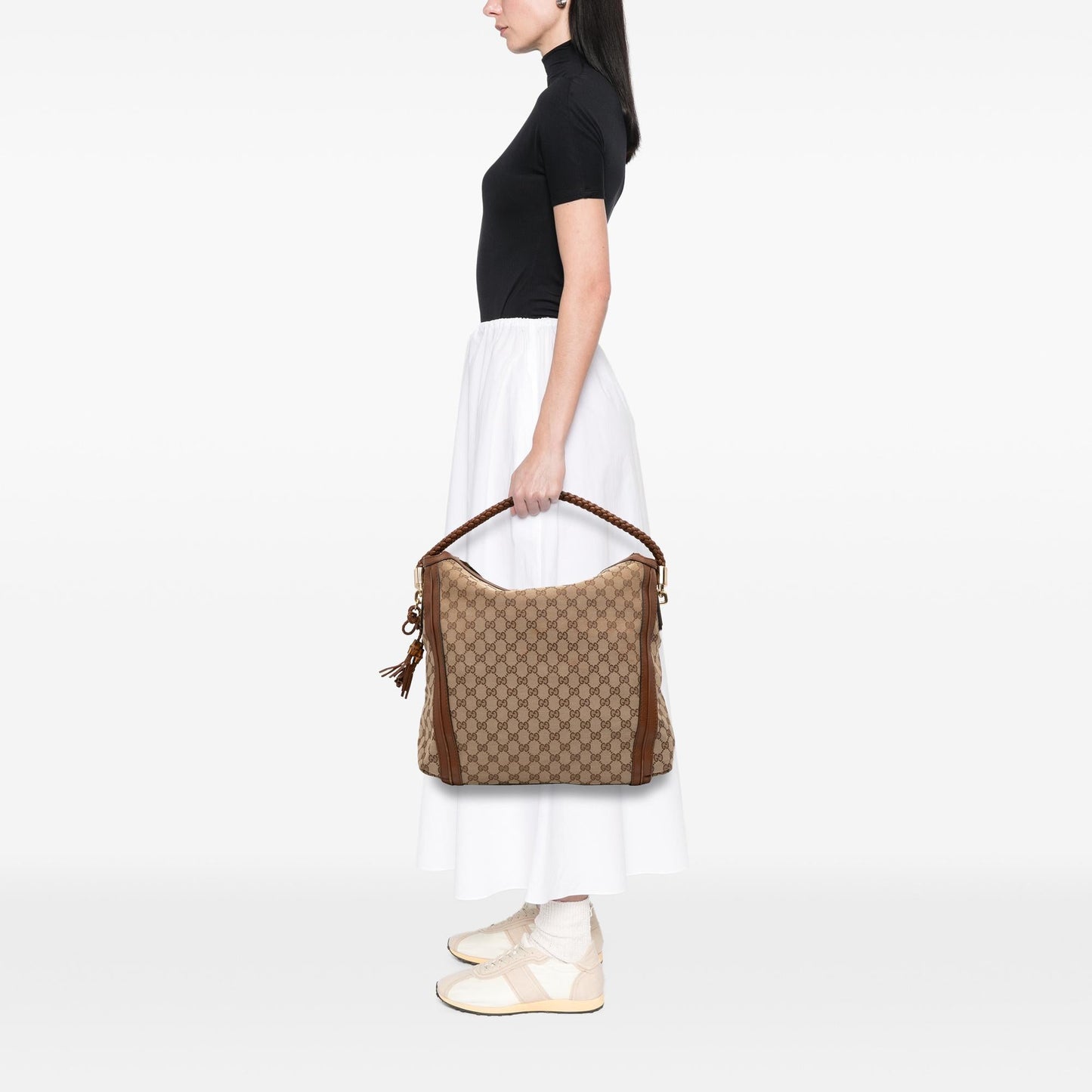 Gucci Large GG Canvas Bella Tote