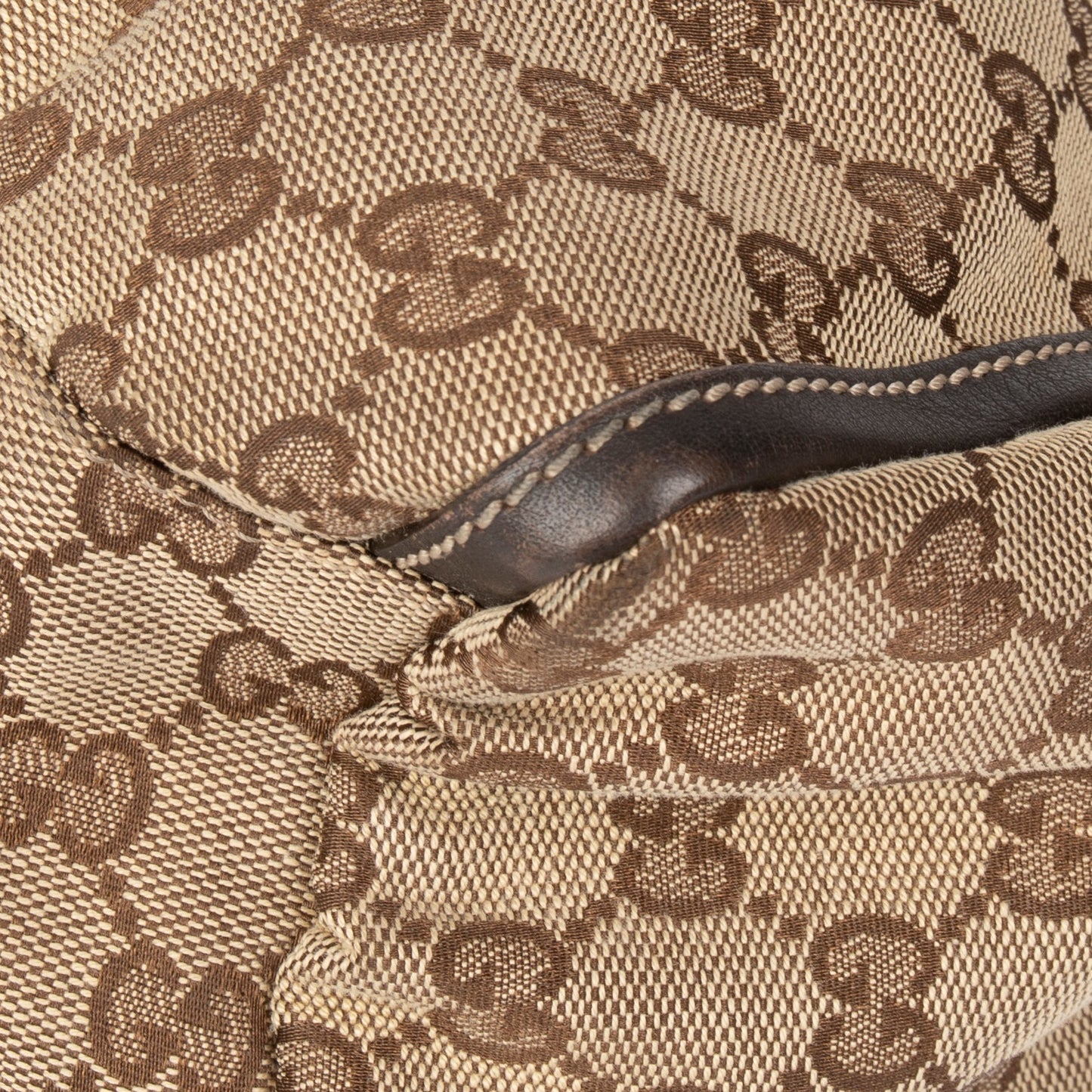 Gucci Large GG Canvas D-Ring Hobo