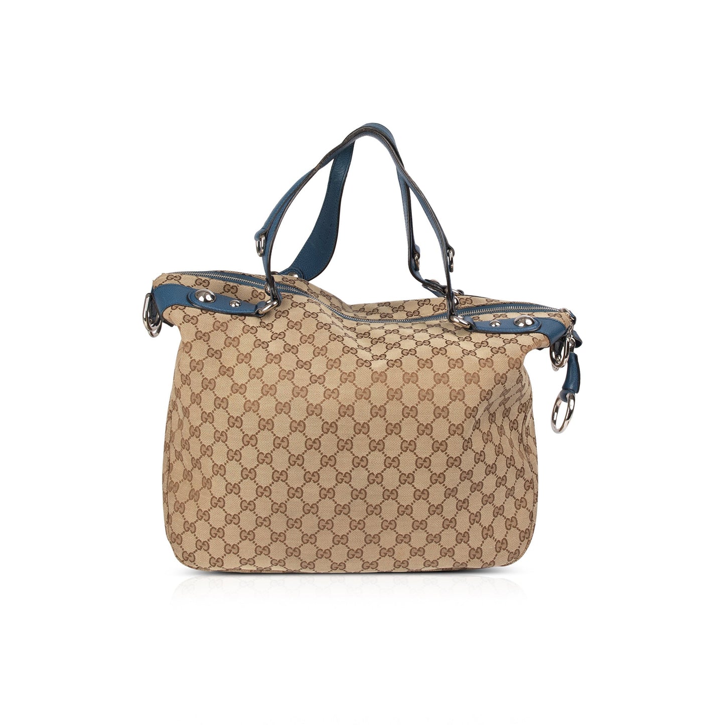 Gucci Large GG Canvas Icon Bit Top Handle Bag