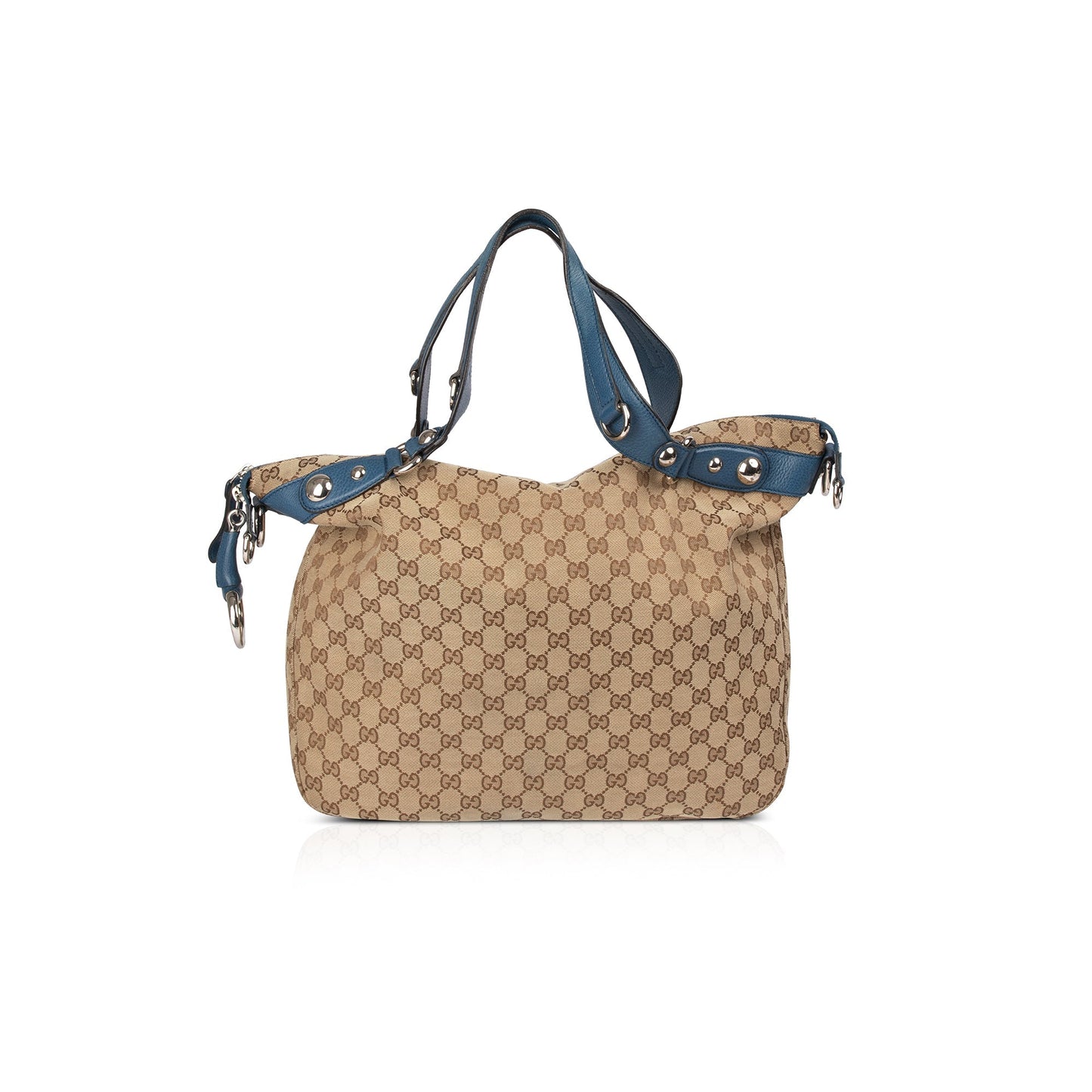 Gucci Large GG Canvas Icon Bit Top Handle Bag
