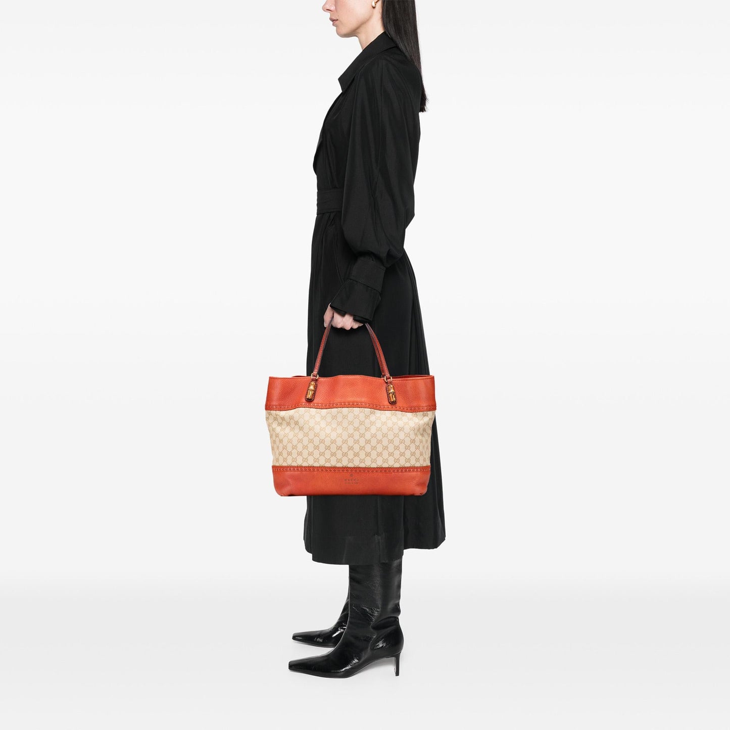 Gucci Large GG Canvas Laidback Crafty Tote