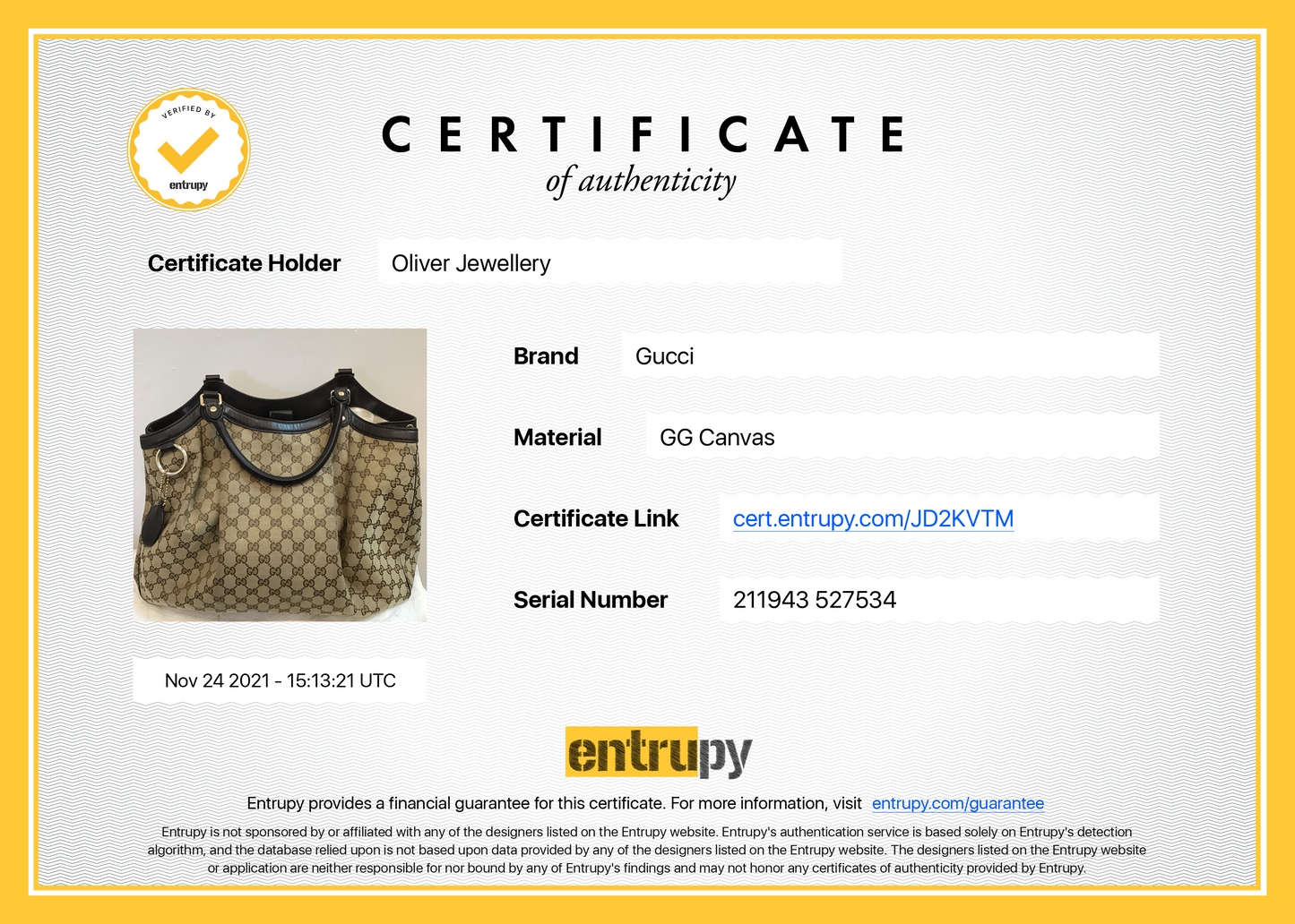 Gucci Large GG Canvas Sukey Tote
