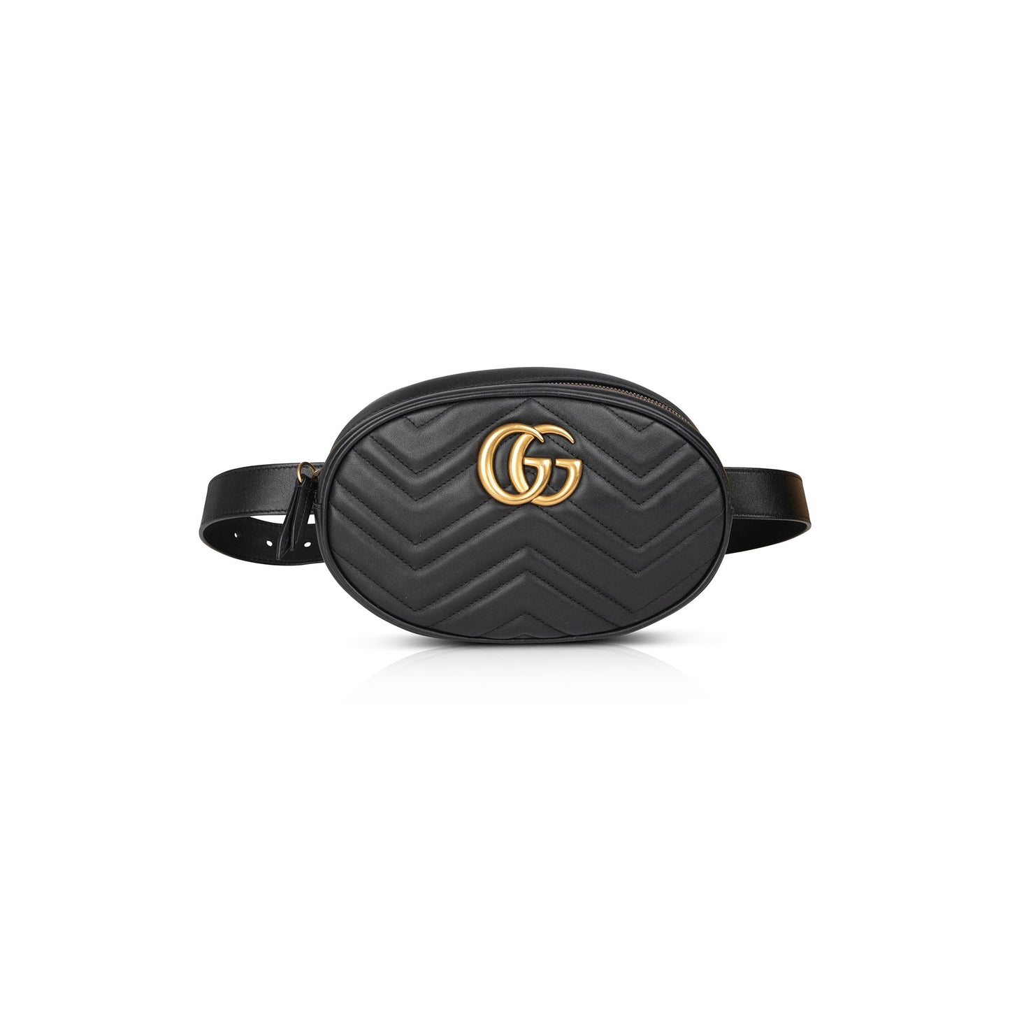 Gucci Large GG Marmont Matelasse Leather Belt Bag