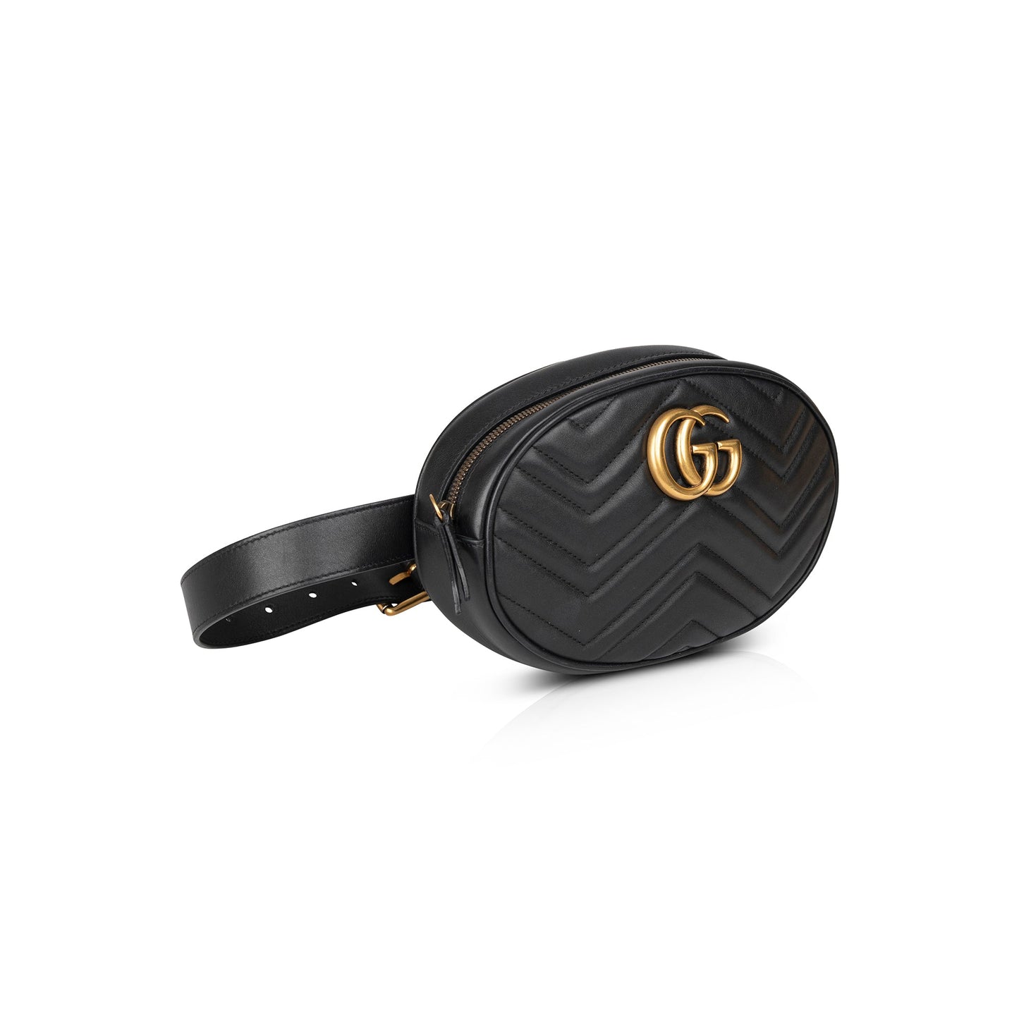 Gucci Large GG Marmont Matelasse Leather Belt Bag