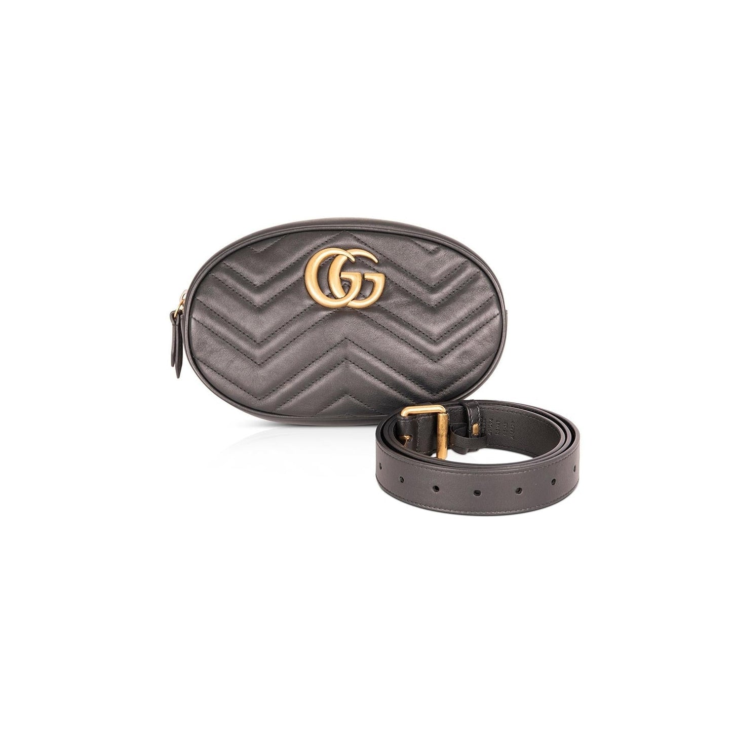 Gucci Large GG Marmont Matelasse Leather Belt Bag