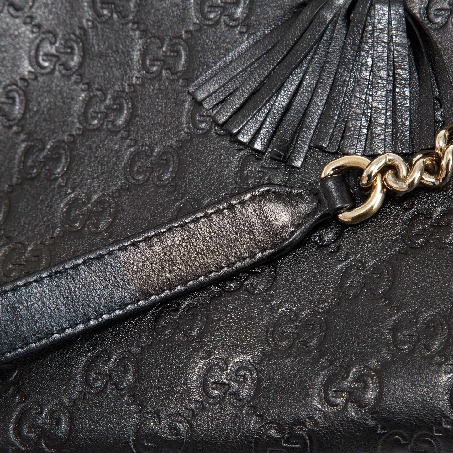 Gucci Large Guccissima Emily Chain Shoulder Bag