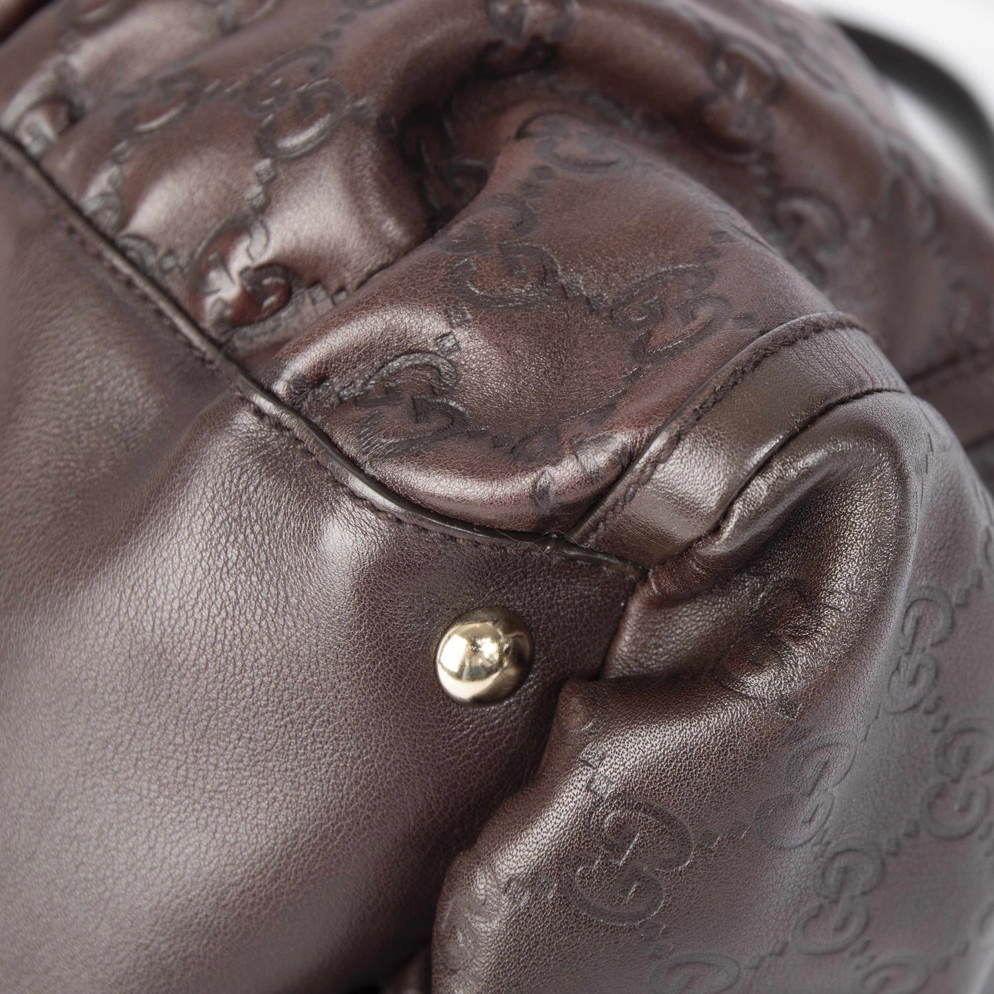 Gucci Large Guccissima Leather D-Ring Hobo