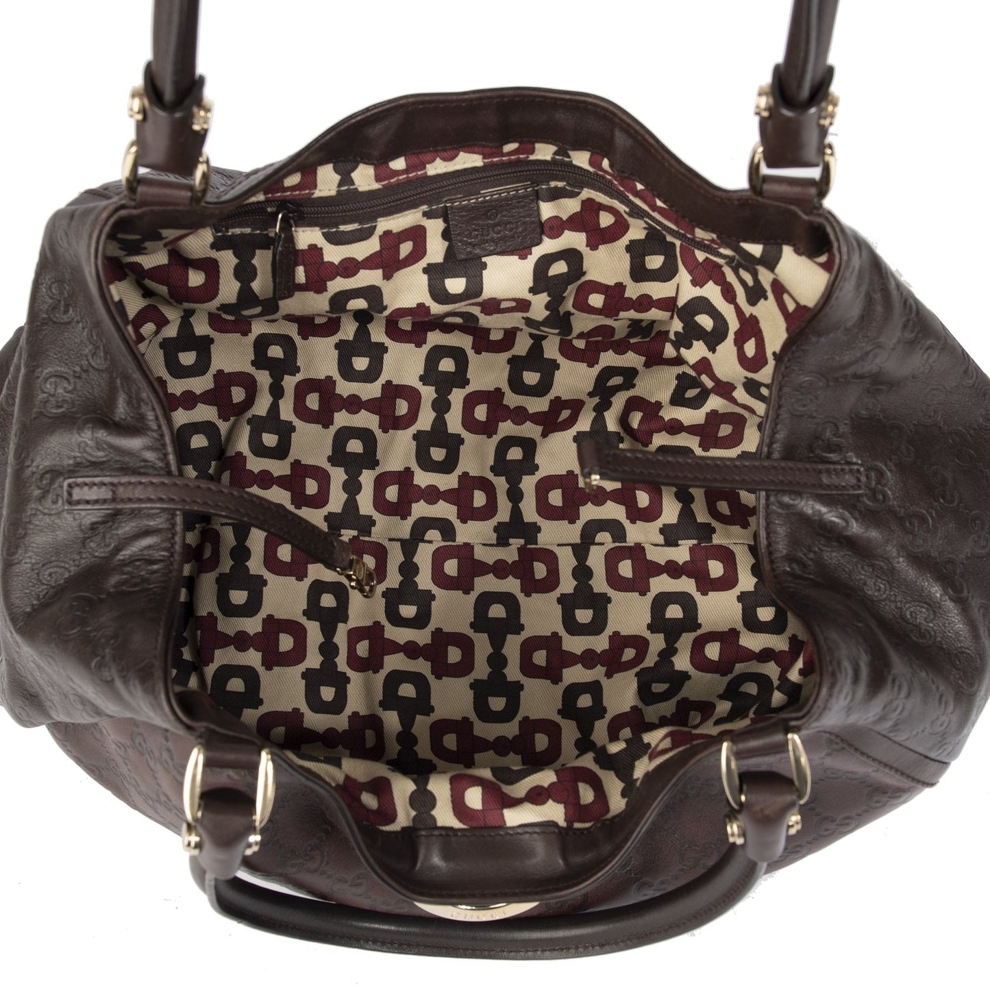 Gucci Large Guccissima Leather D-Ring Hobo