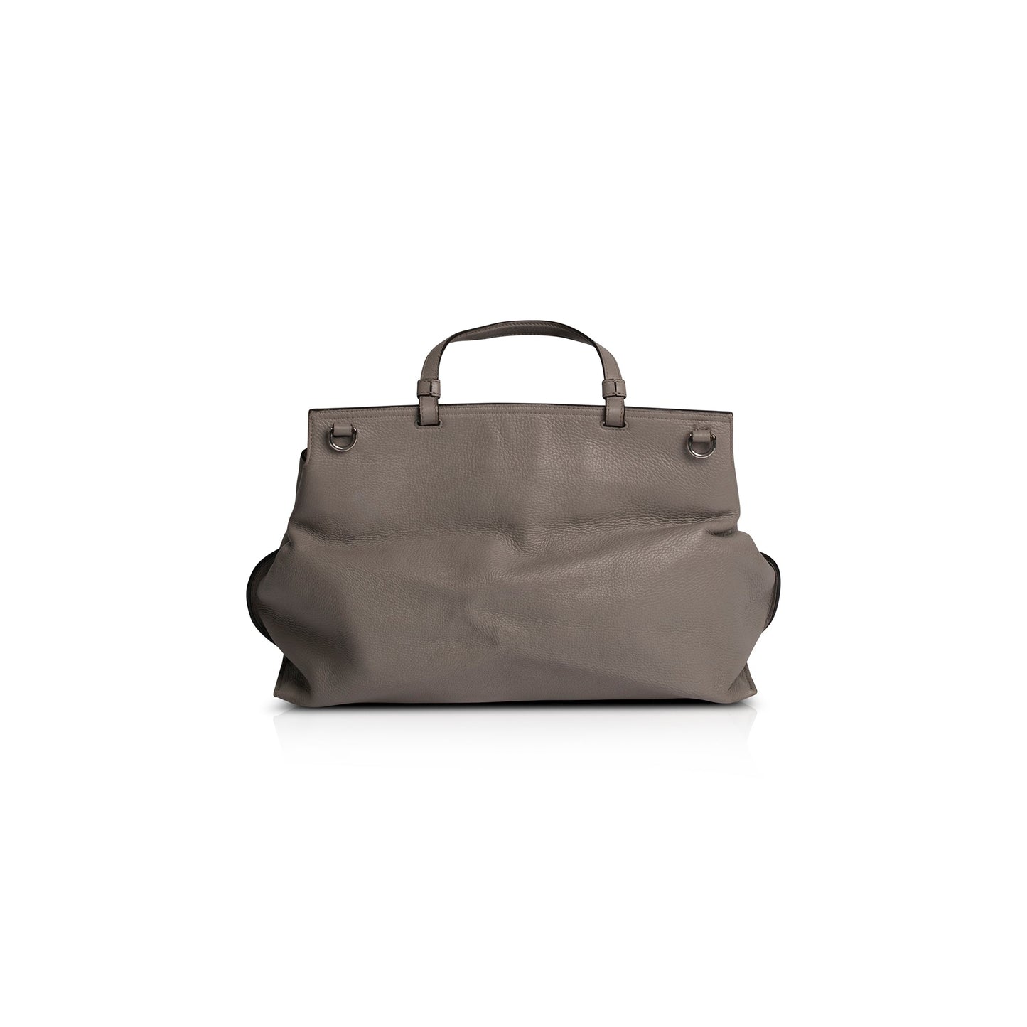 Gucci Large Leather Bamboo Daily Top Handle Bag