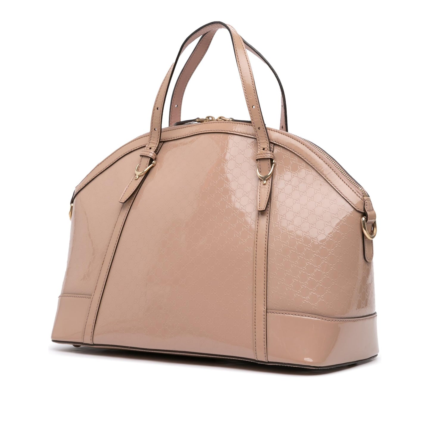 Gucci Large Microguccissima Patent Nice Dome Satchel