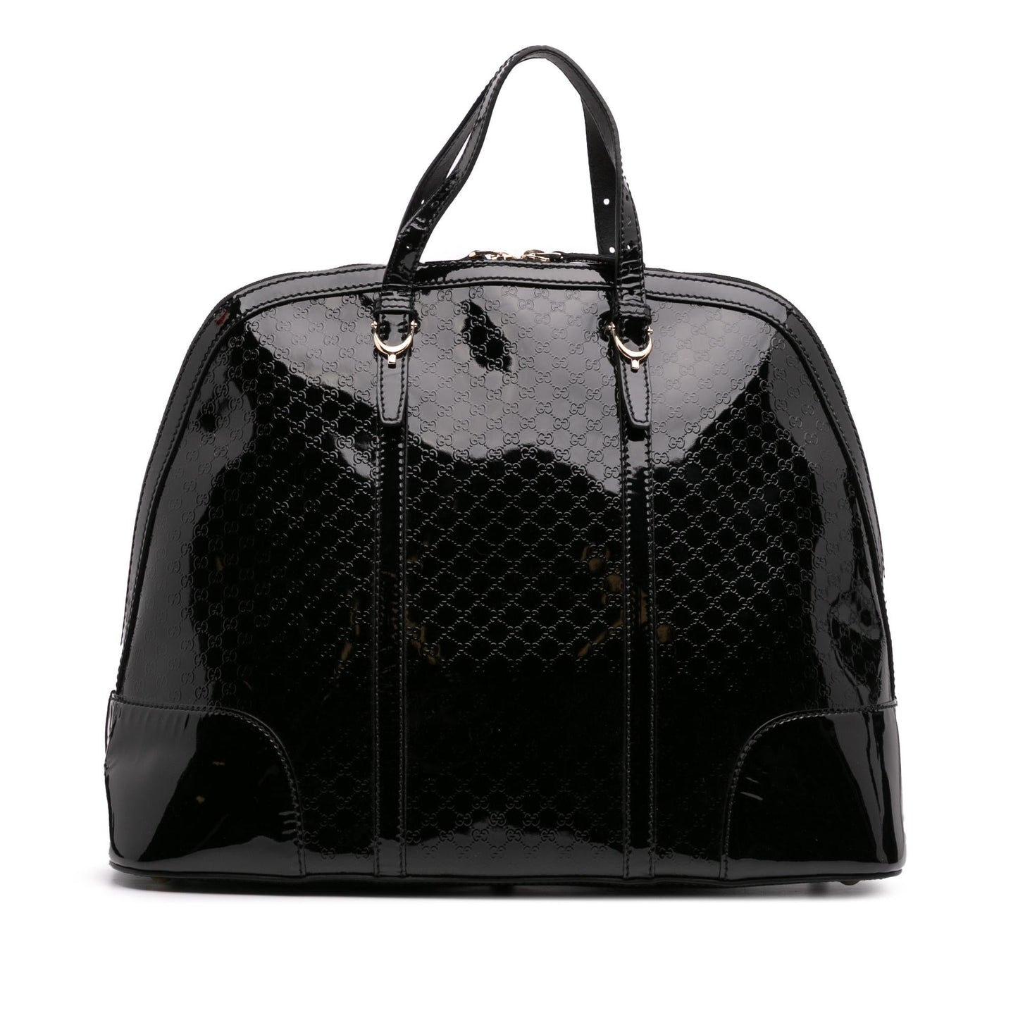 Gucci Large Microguccissima Patent Nice Dome Top Handle Bag