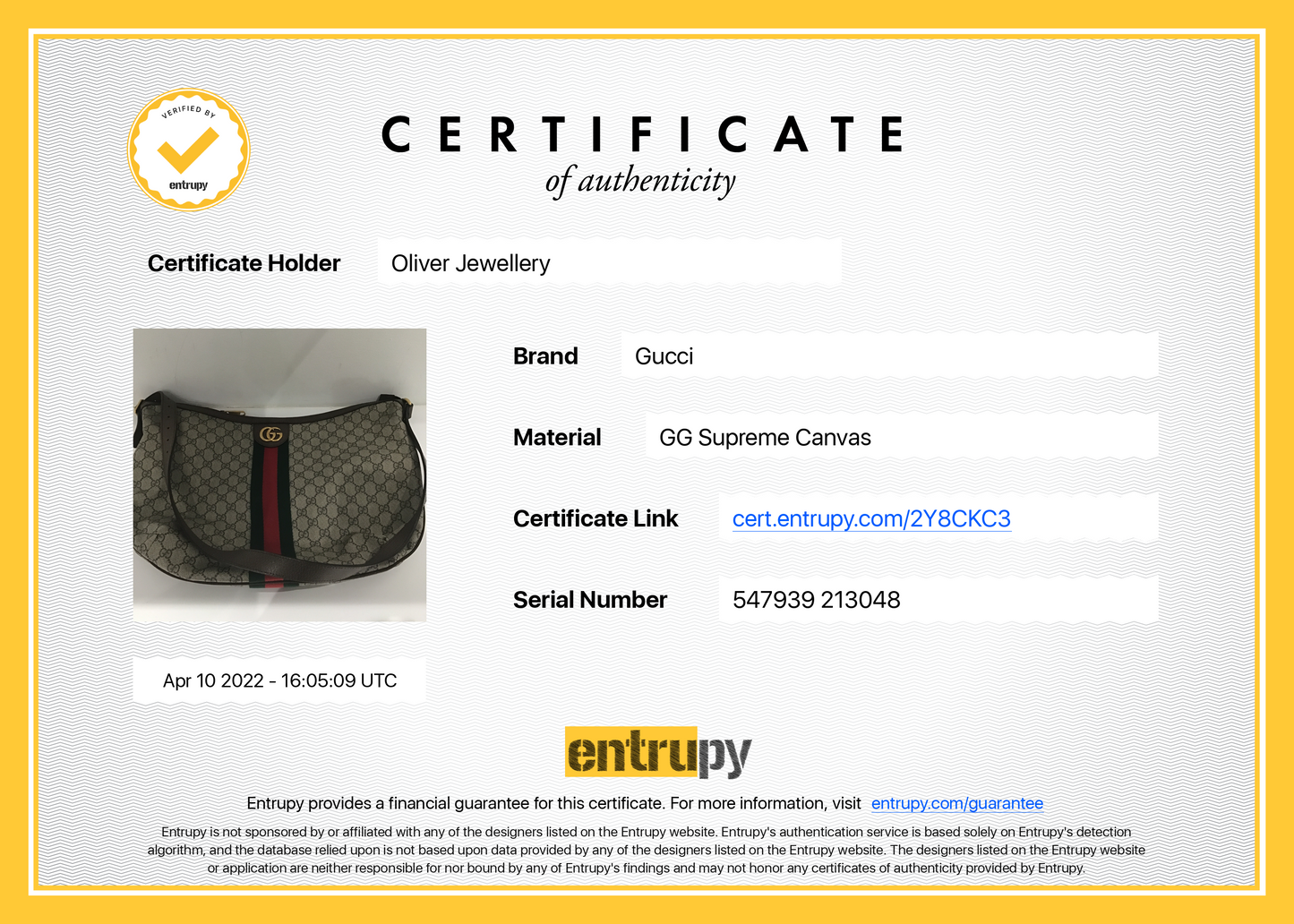 Gucci Large Ophidia GG Supreme Shoulder Bag