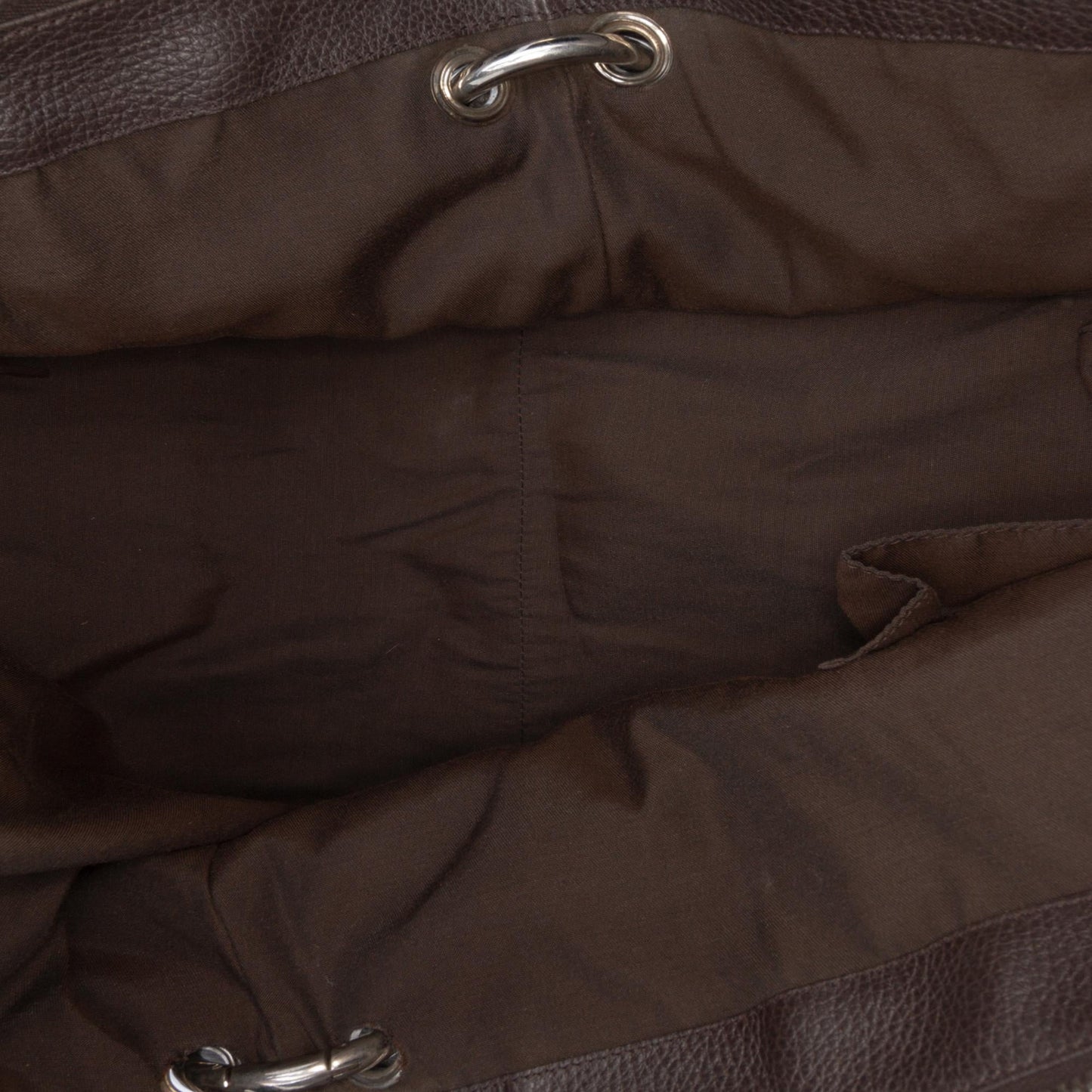 Gucci Large Pebbled Calfskin Bamboo Bar Tote