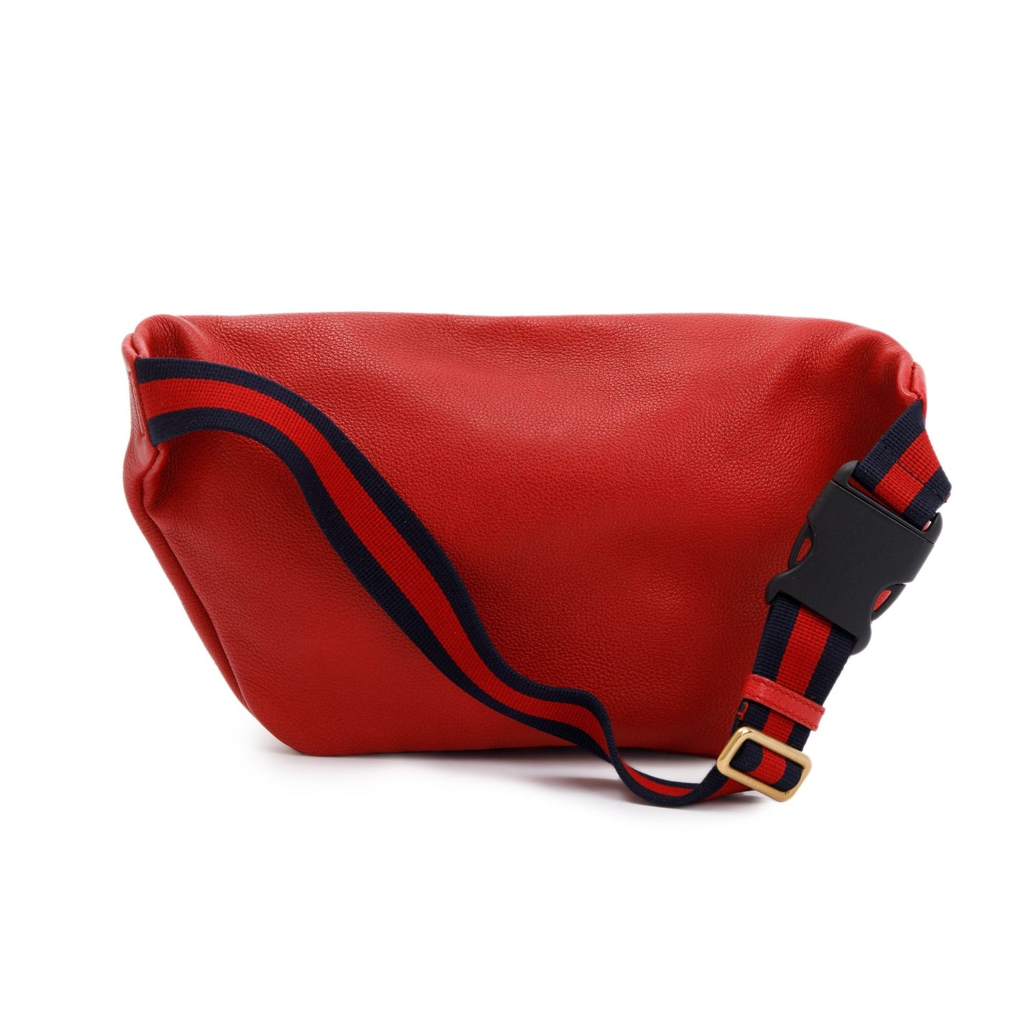 Gucci  Large Red Calfskin Leather Logo Print Belt Bag