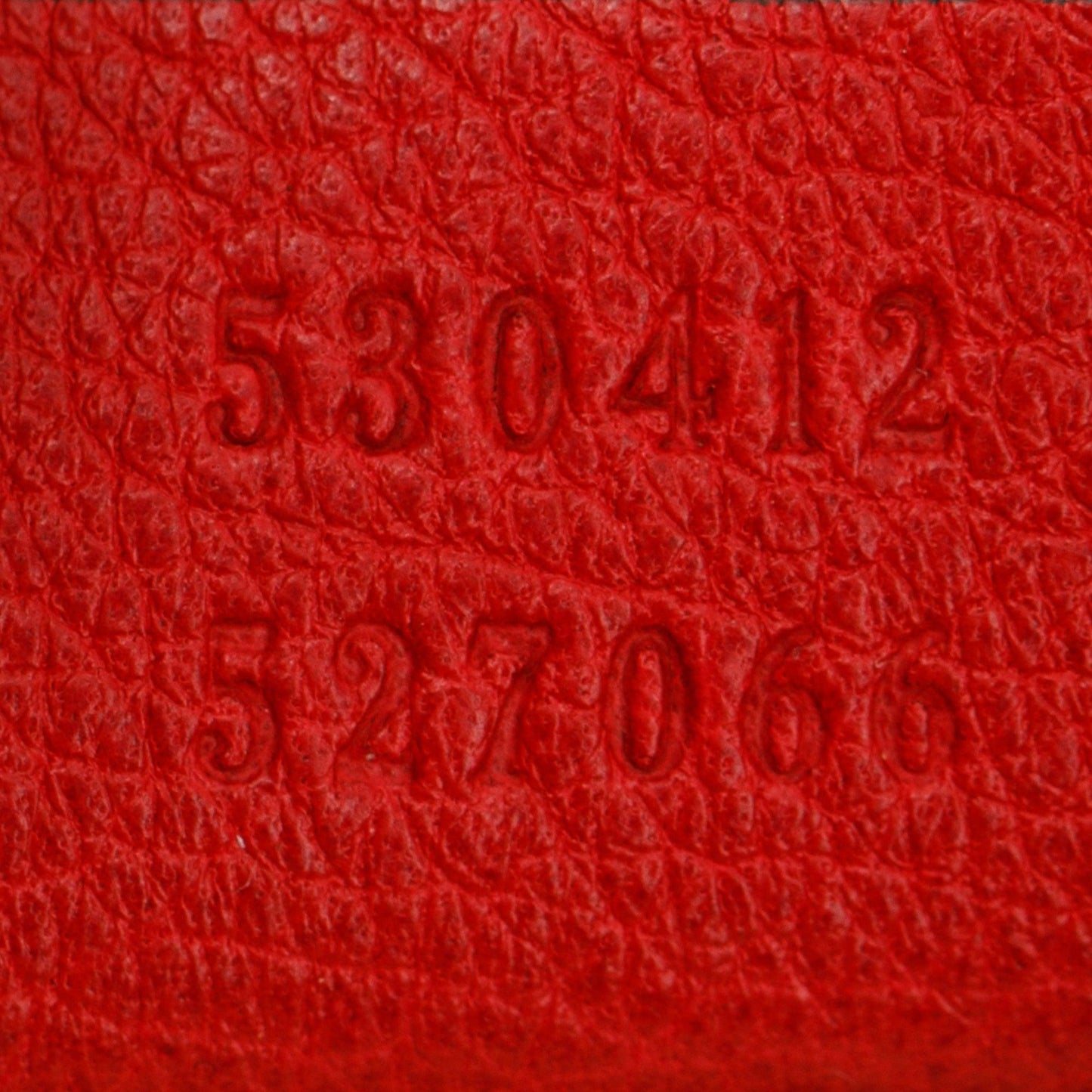 Gucci  Large Red Calfskin Leather Logo Print Belt Bag