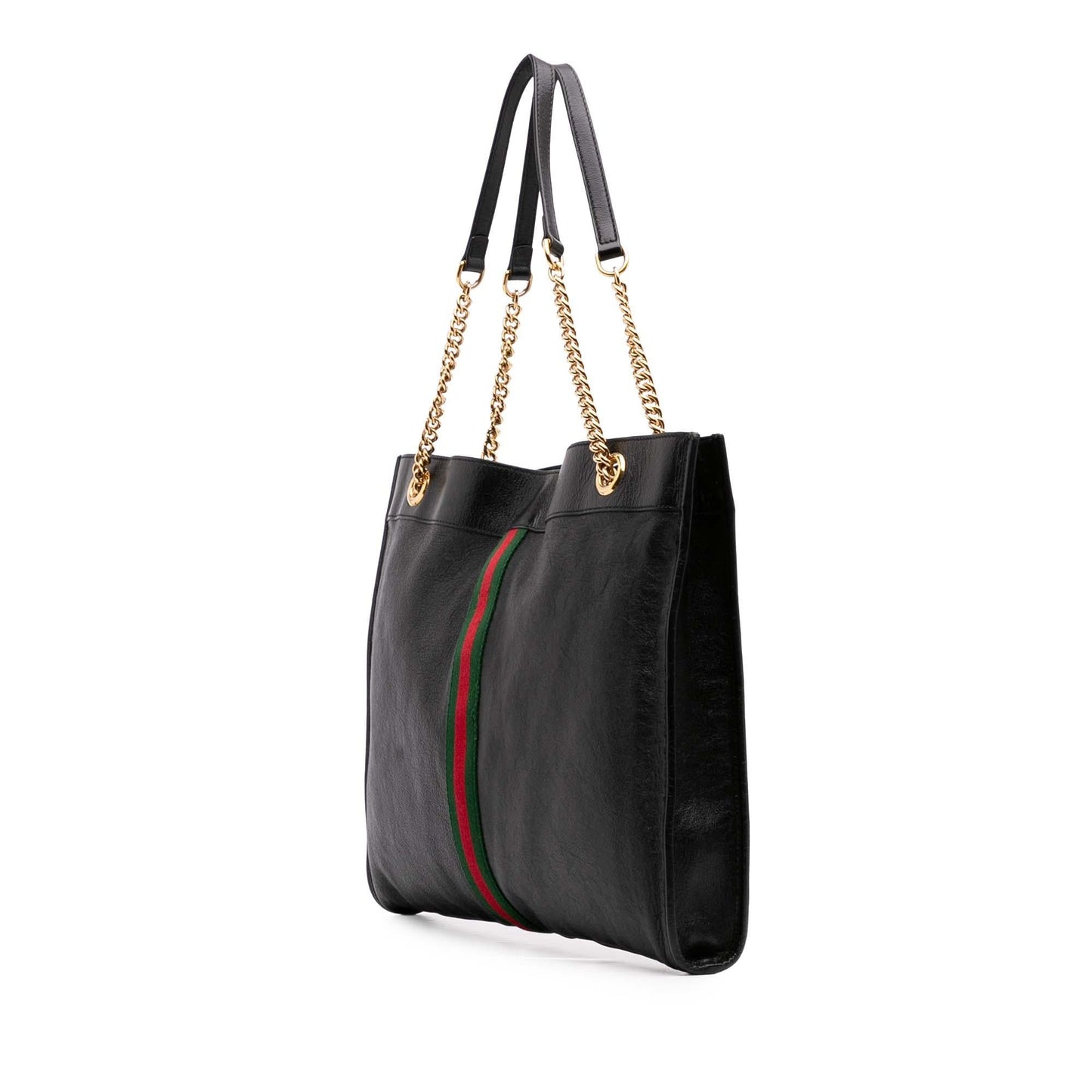 Gucci Large Web Leather Rajah Tote