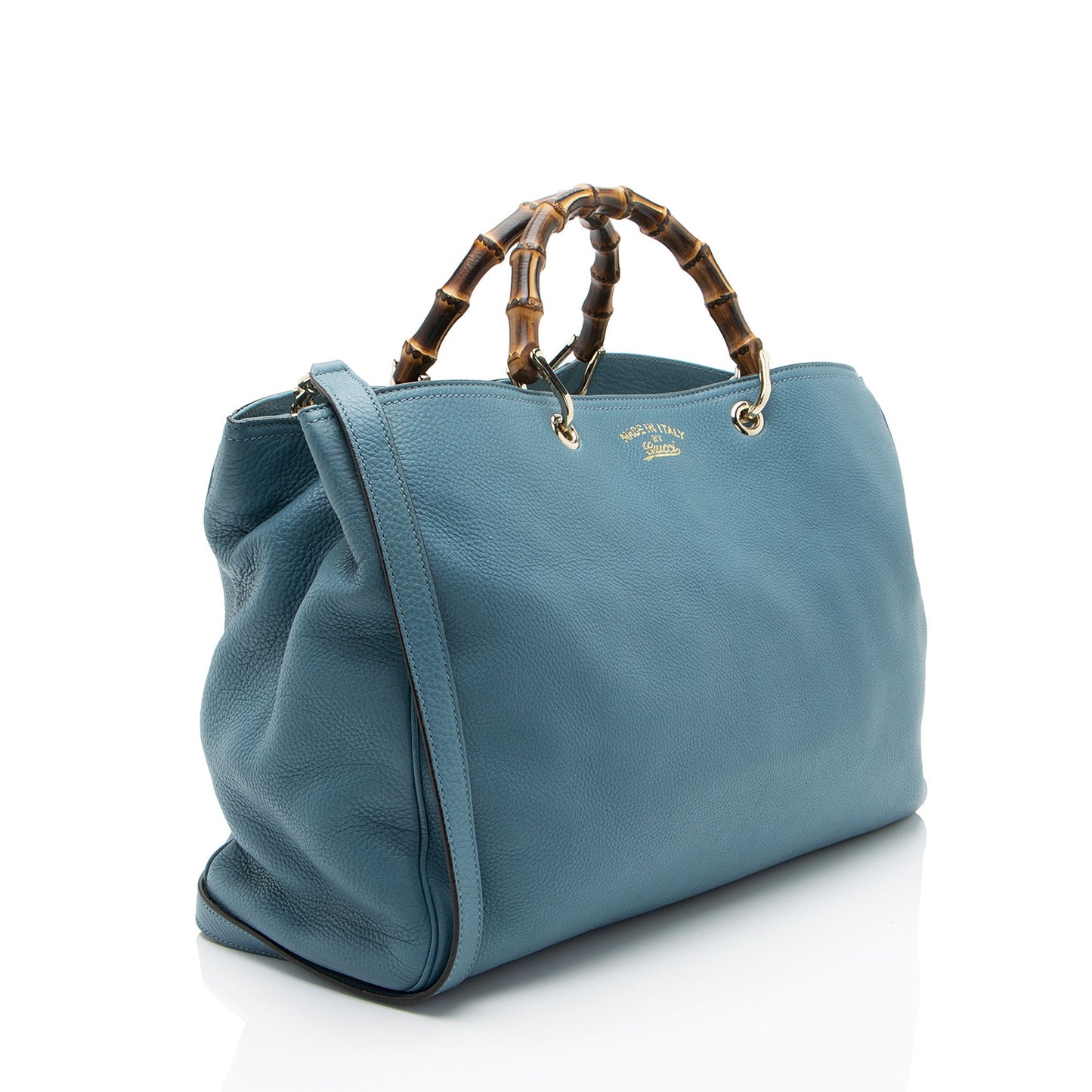 Gucci Leather Bamboo Large Shopper Tote
